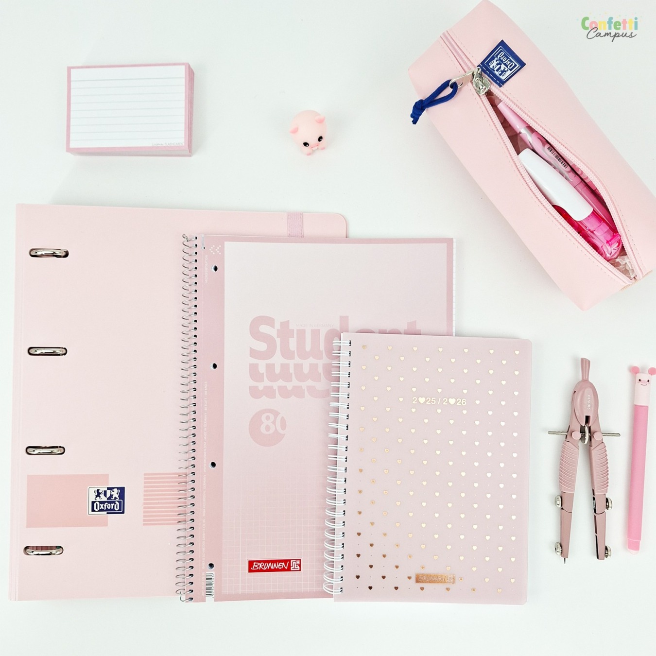 Brunnen Agenda Weekplanner A5 2026-2026 12 mnd Pink Dots