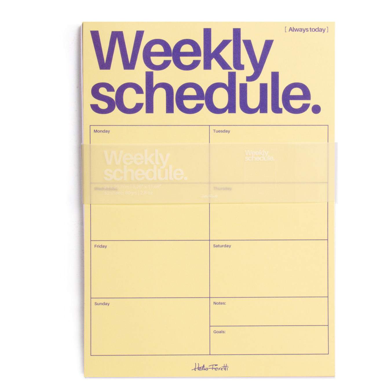 Helio Ferretti Magnetische Weekplanner A4 Main