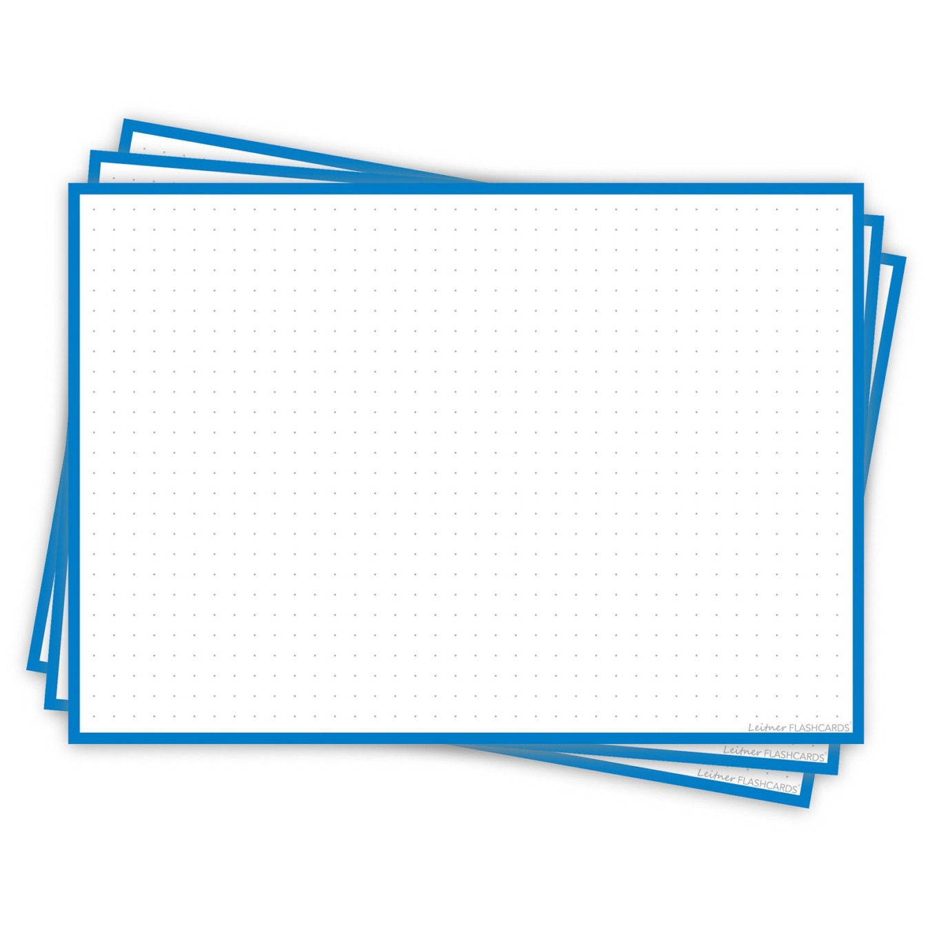Leitner Flashcards A5 Dotted Blauw