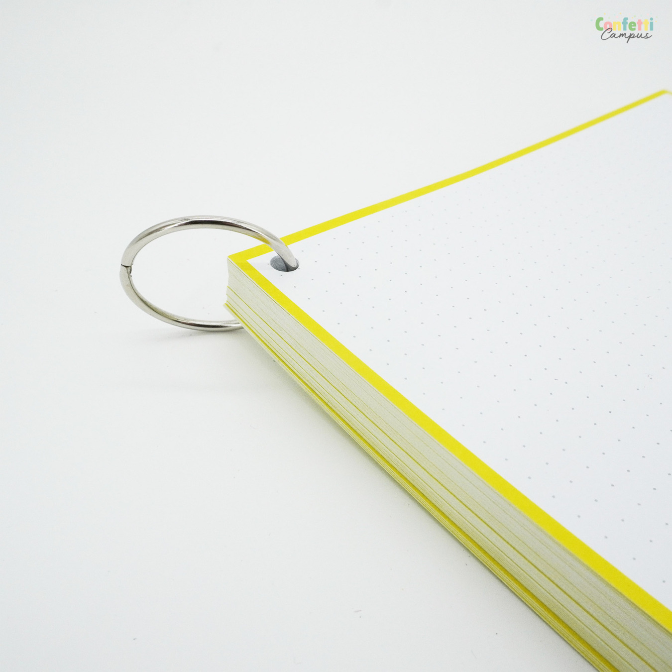 Leitner Flashcards A5 Dotted Geel