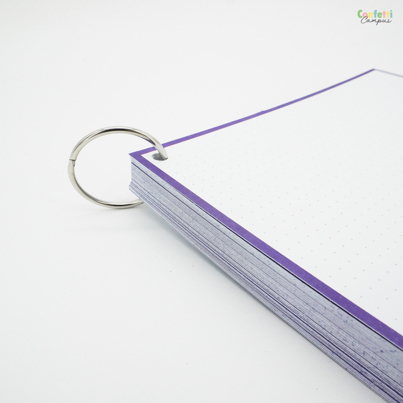 Leitner Flashcards A5 Dotted Paars