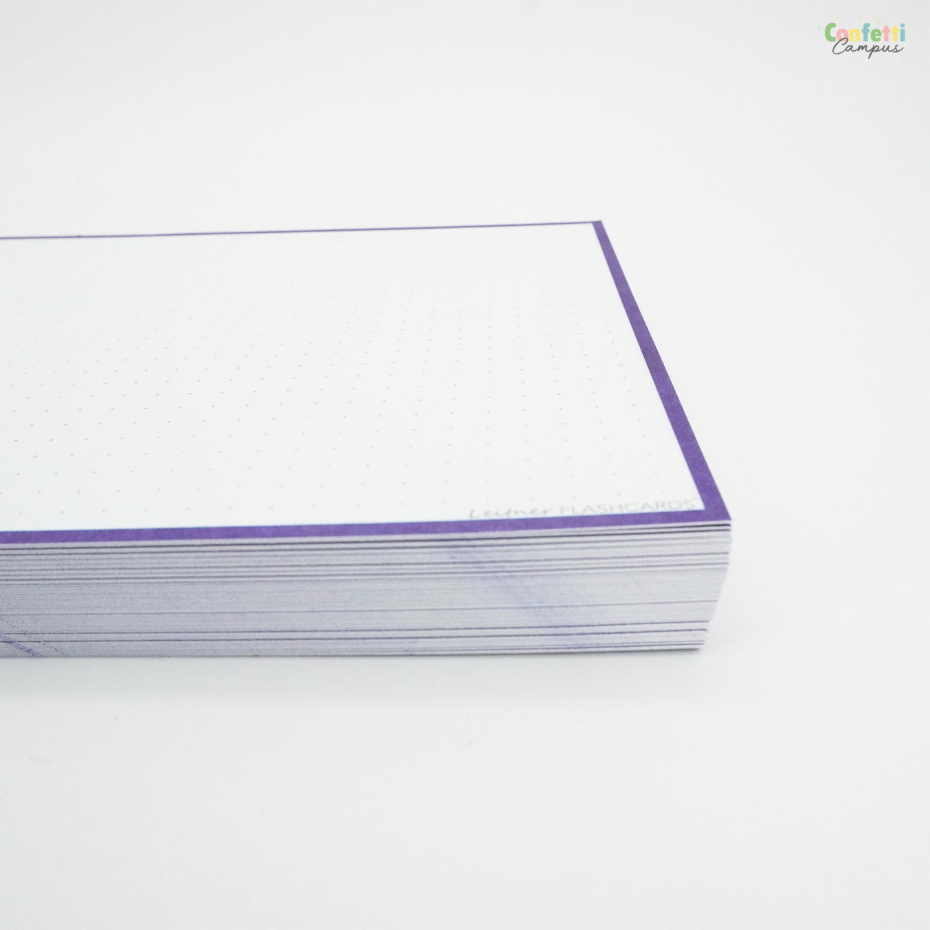 Leitner Flashcards A5 Dotted Paars