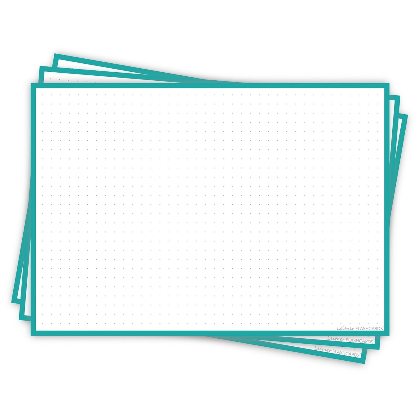 Leitner Flashcards A5 Dotted Turquoise