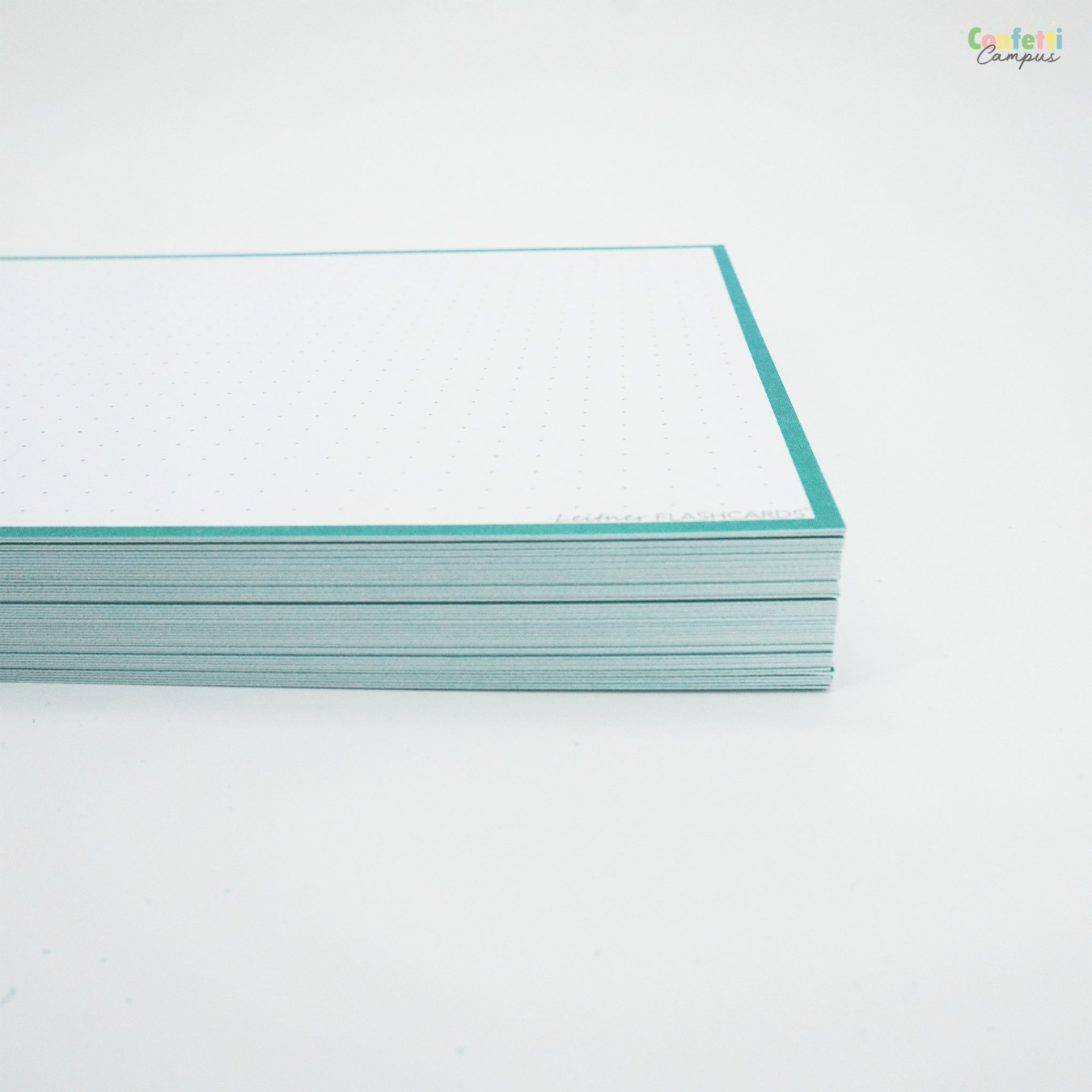 Leitner Flashcards A5 Dotted Turquoise