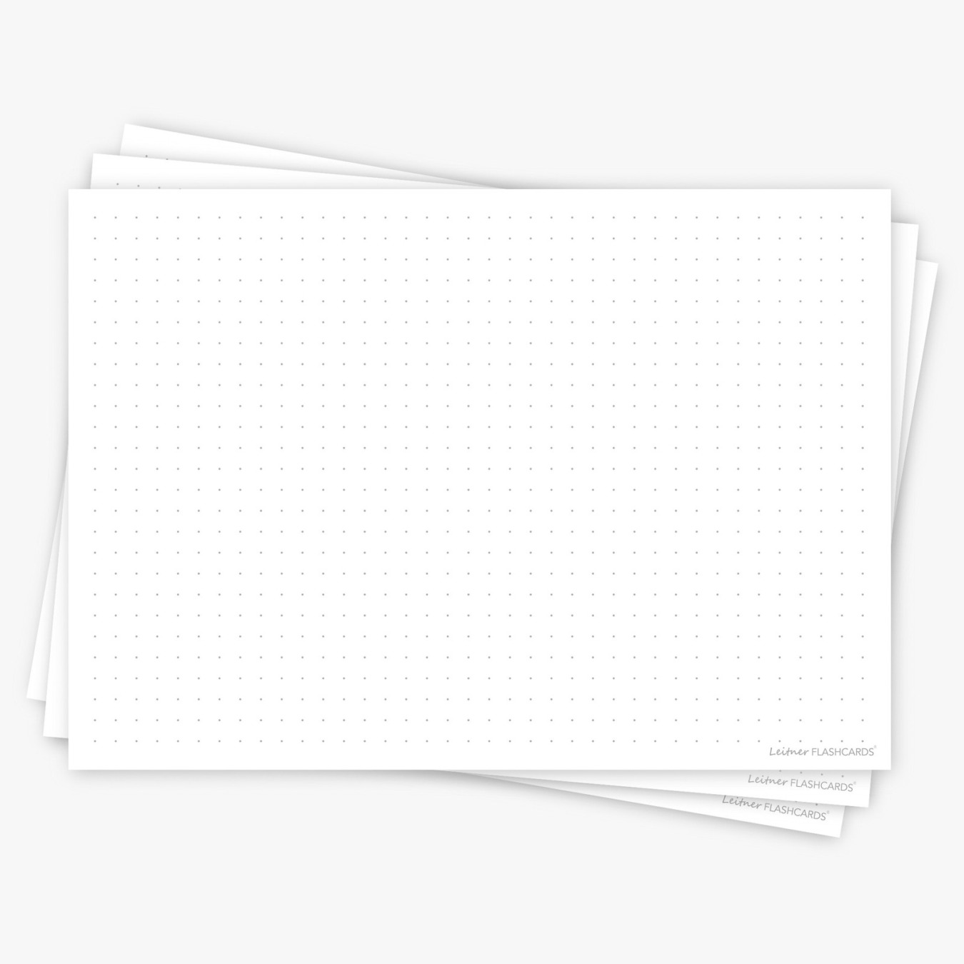 Leitner Flashcards A5 Dotted Wit
