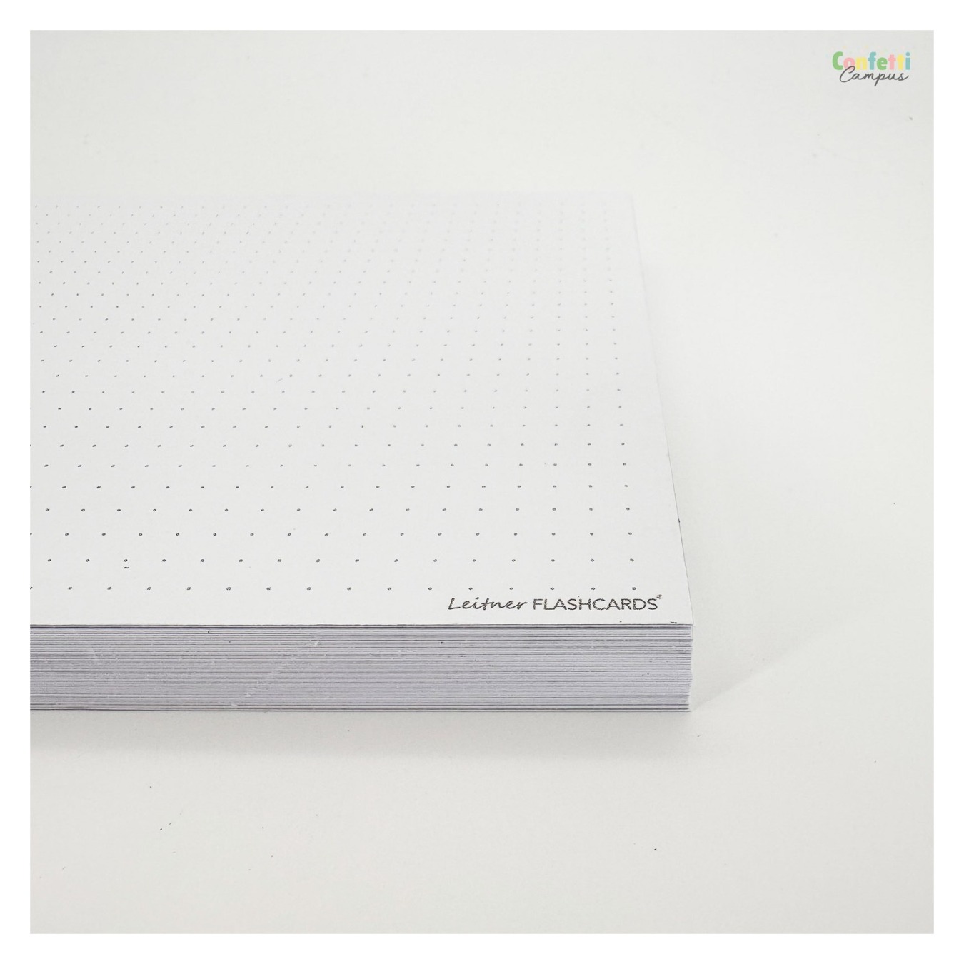 Leitner Flashcards A5 Dotted Wit