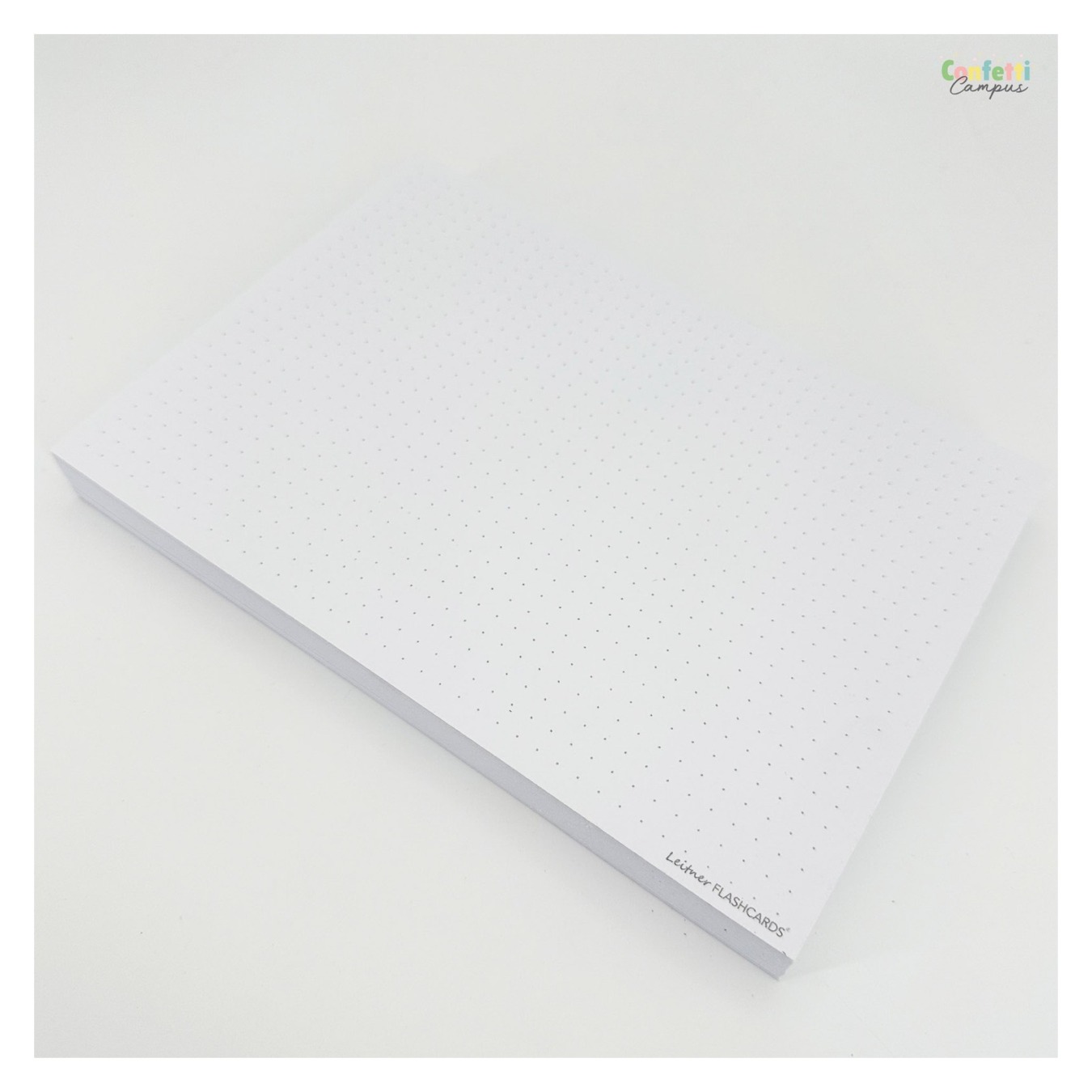 Leitner Flashcards A5 Dotted Wit