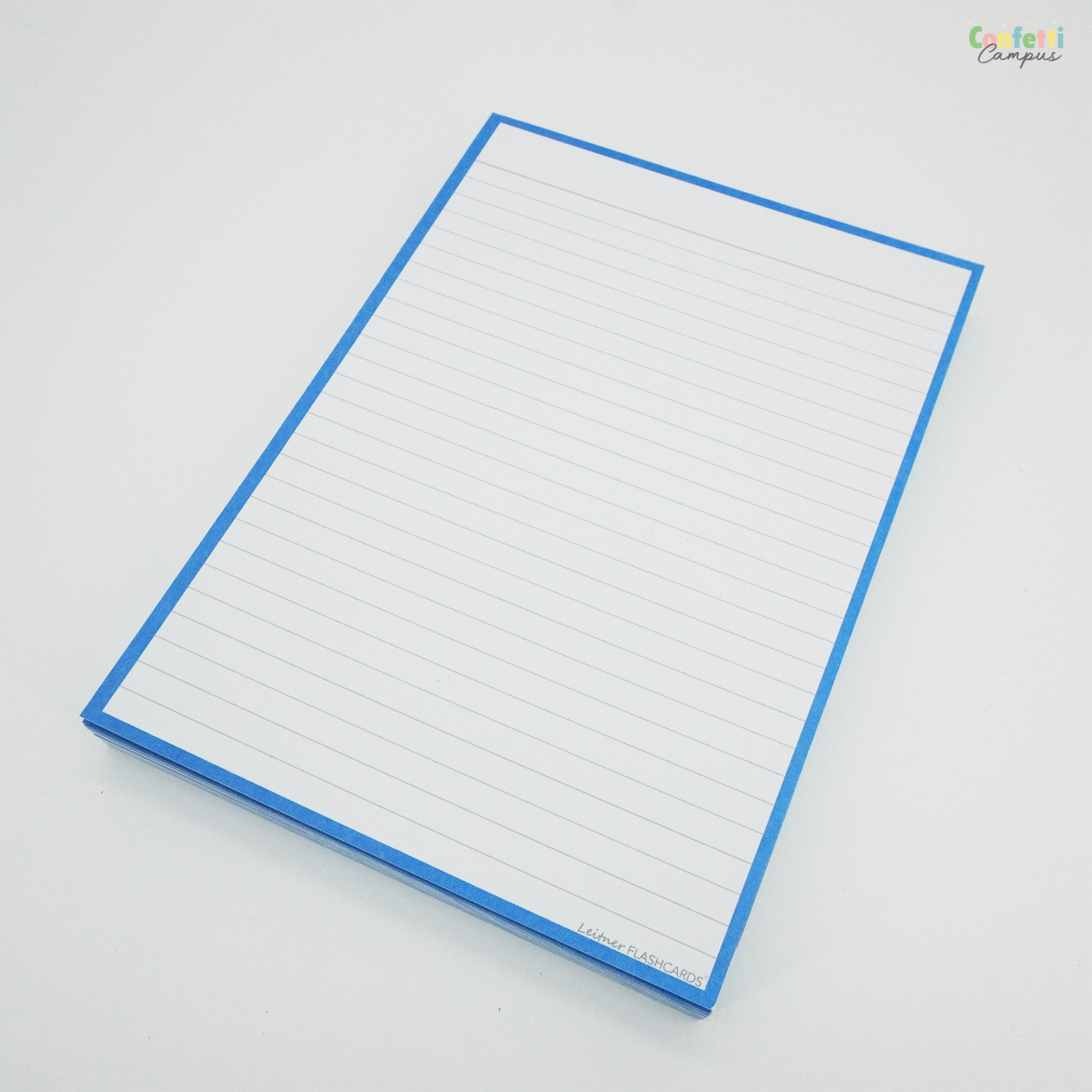 Leitner Flashcards A5 Gelinieerd Blauw