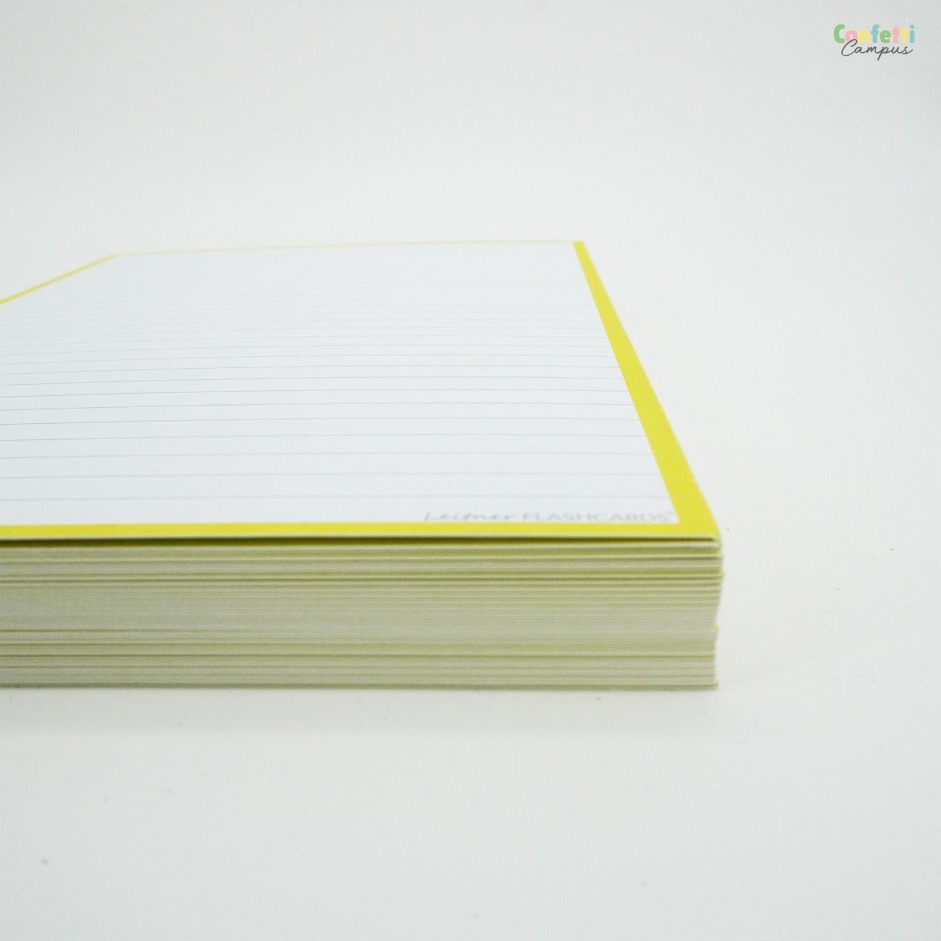 Leitner Flashcards A5 Gelinieerd Geel