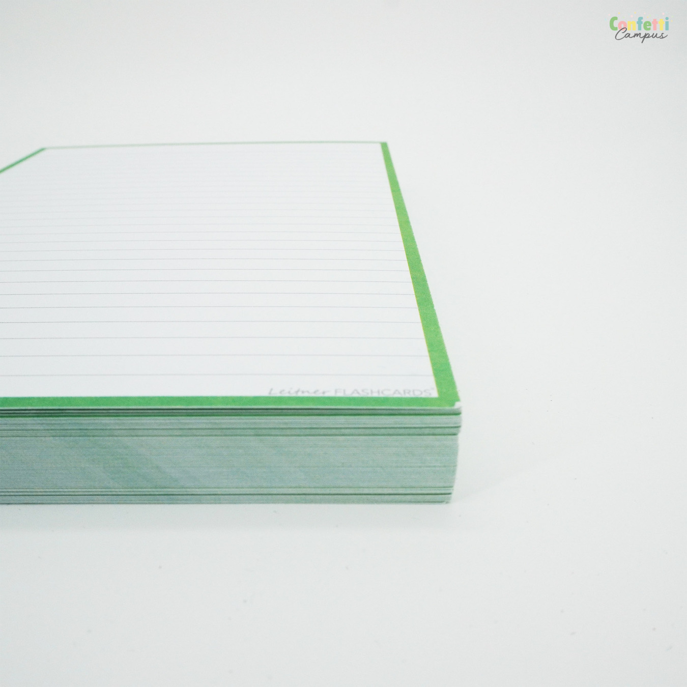 Leitner Flashcards A5 Gelinieerd Groen
