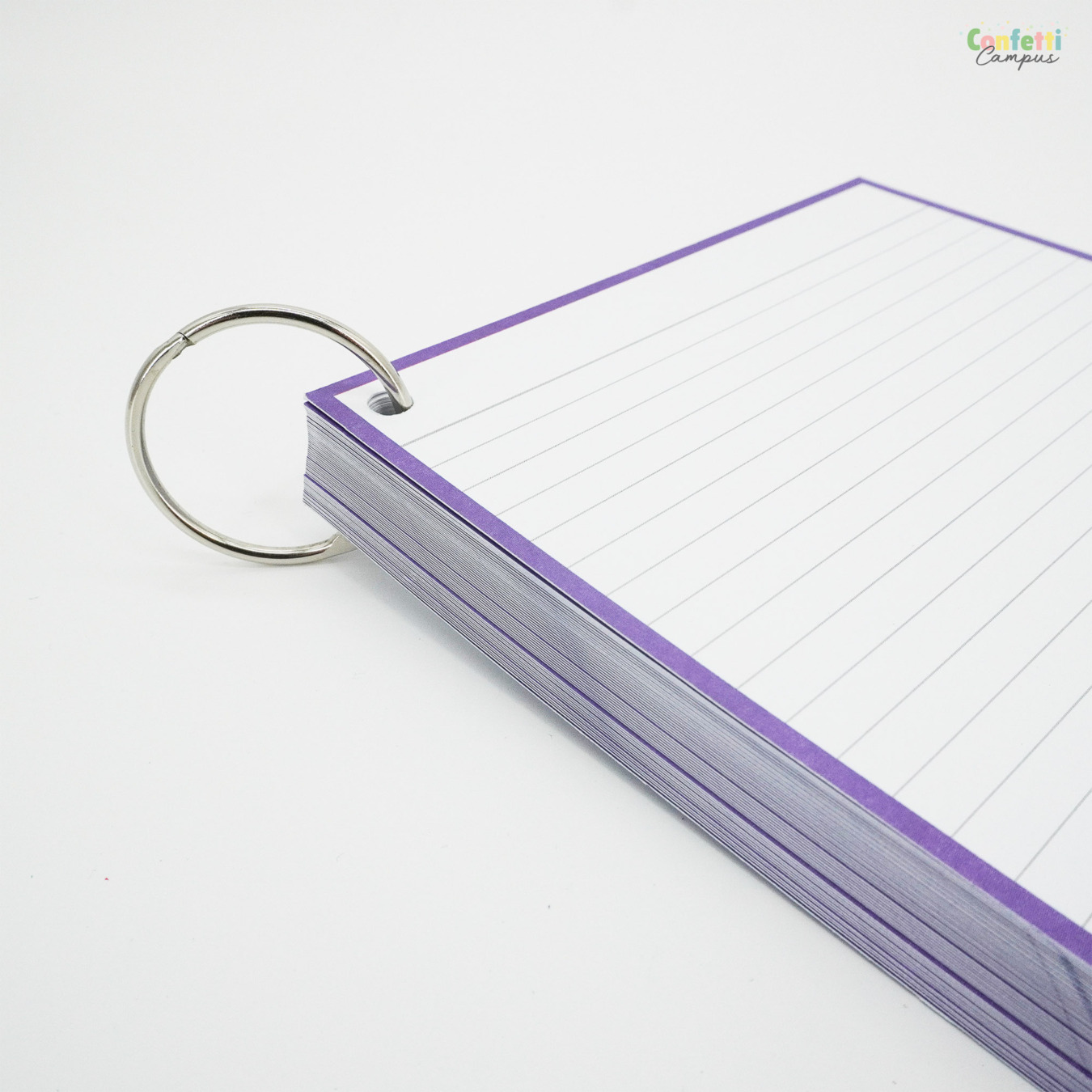 Leitner Flashcards A5 Gelinieerd Paars