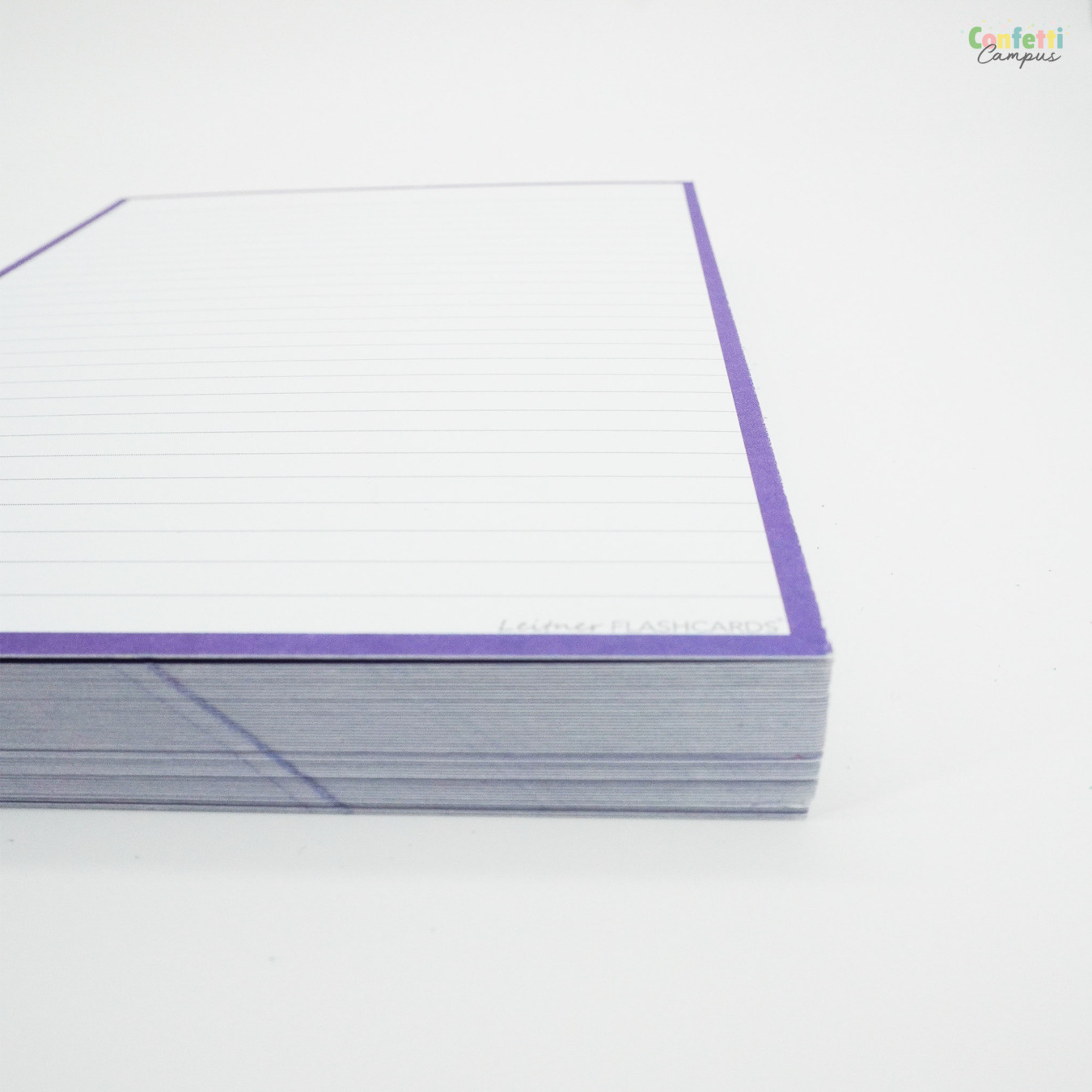 Leitner Flashcards A5 Gelinieerd Paars