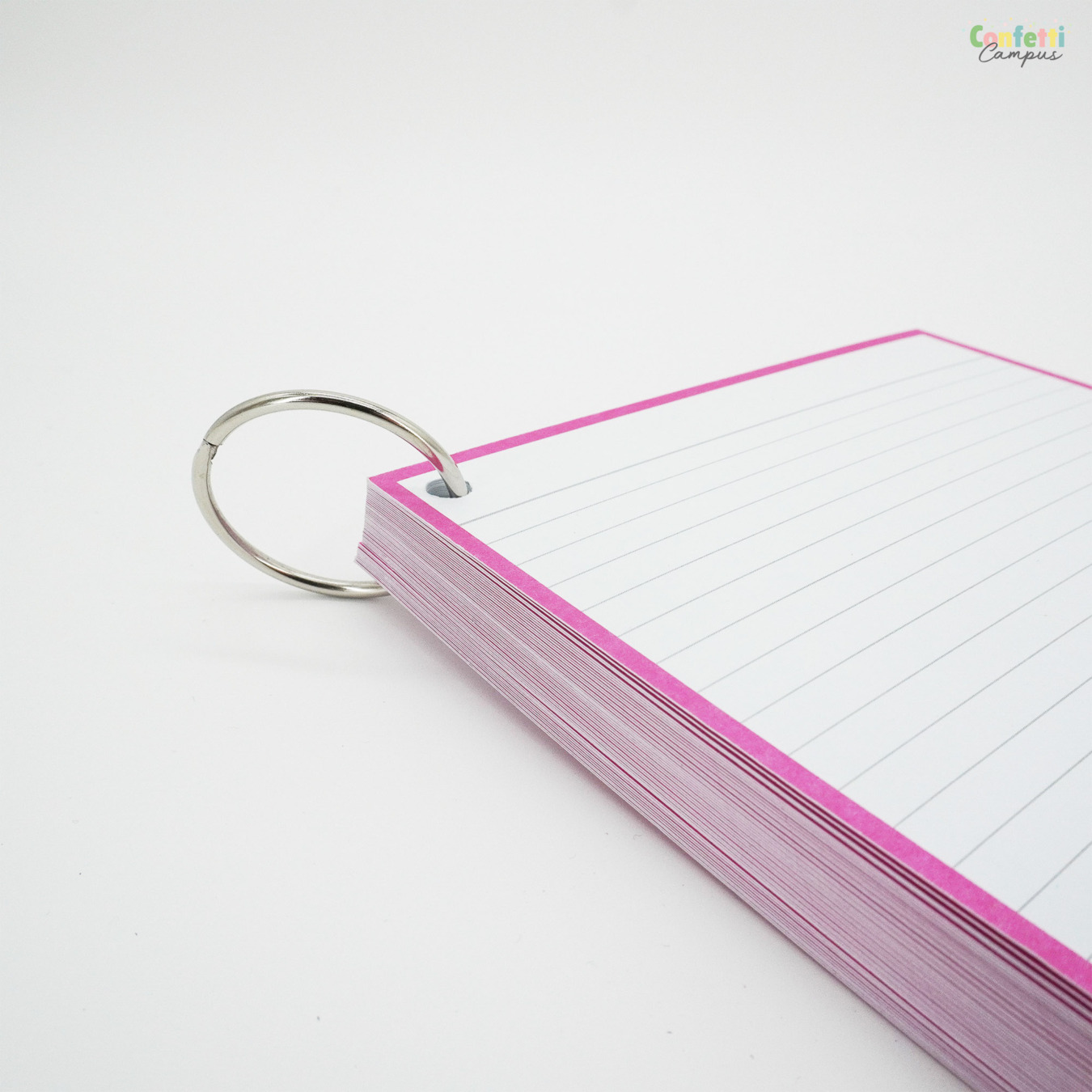 Leitner Flashcards A5 Gelinieerd Roze