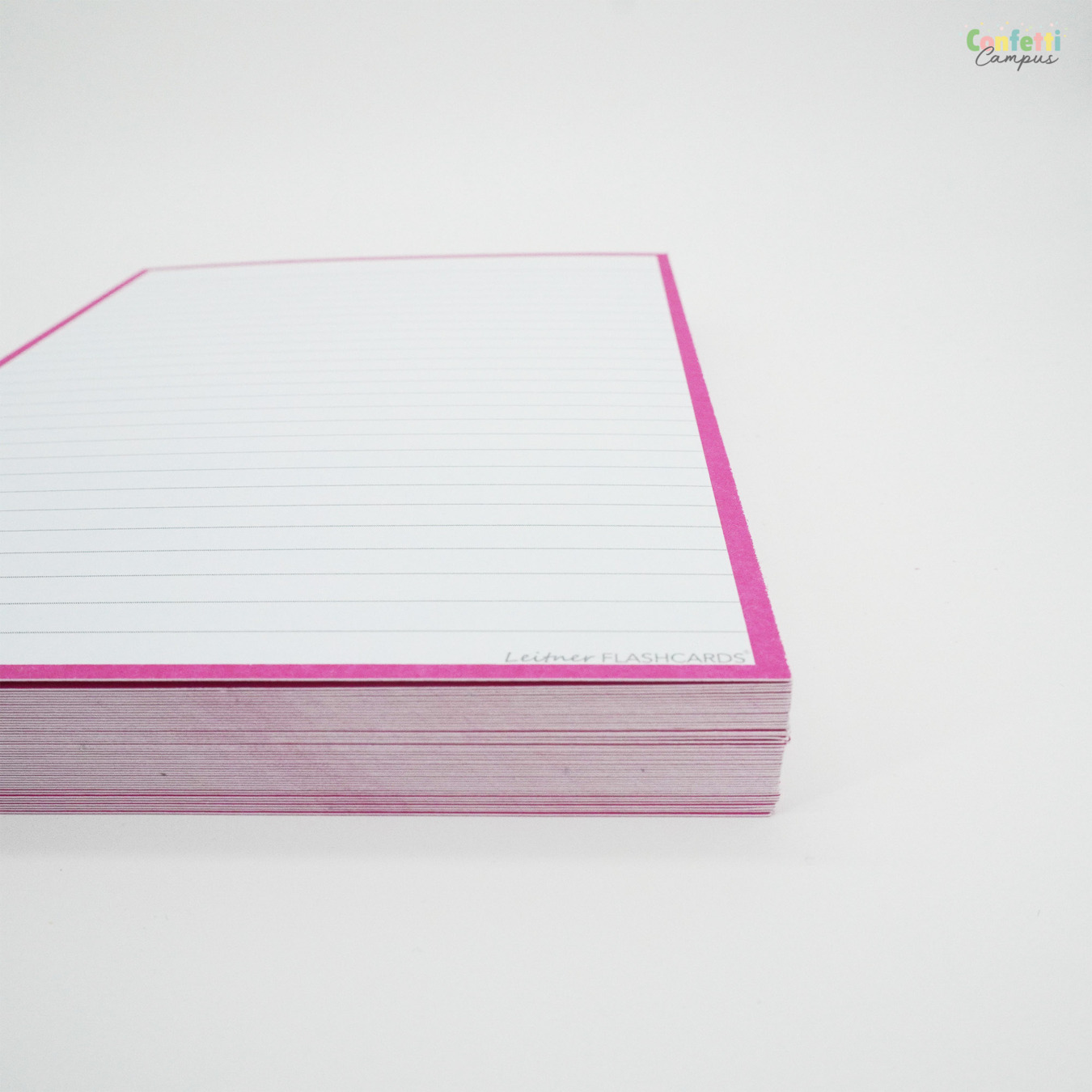 Leitner Flashcards A5 Gelinieerd Roze