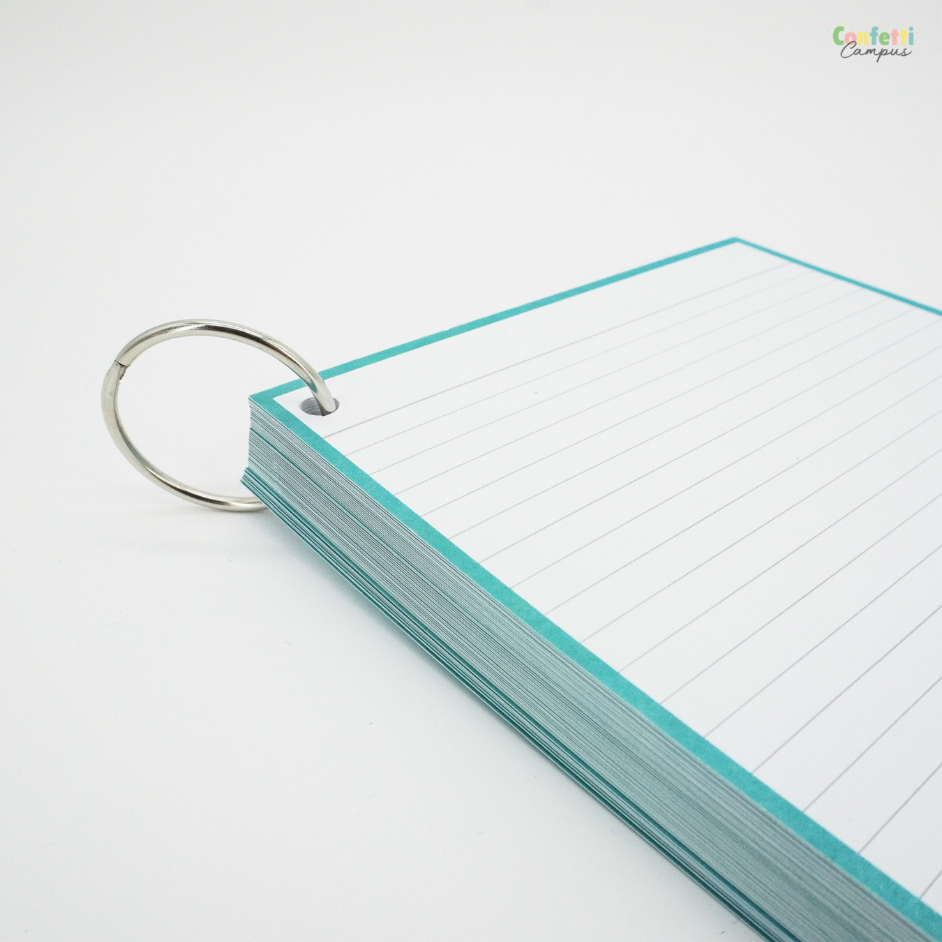 Leitner Flashcards A5 Gelinieerd Turquoise