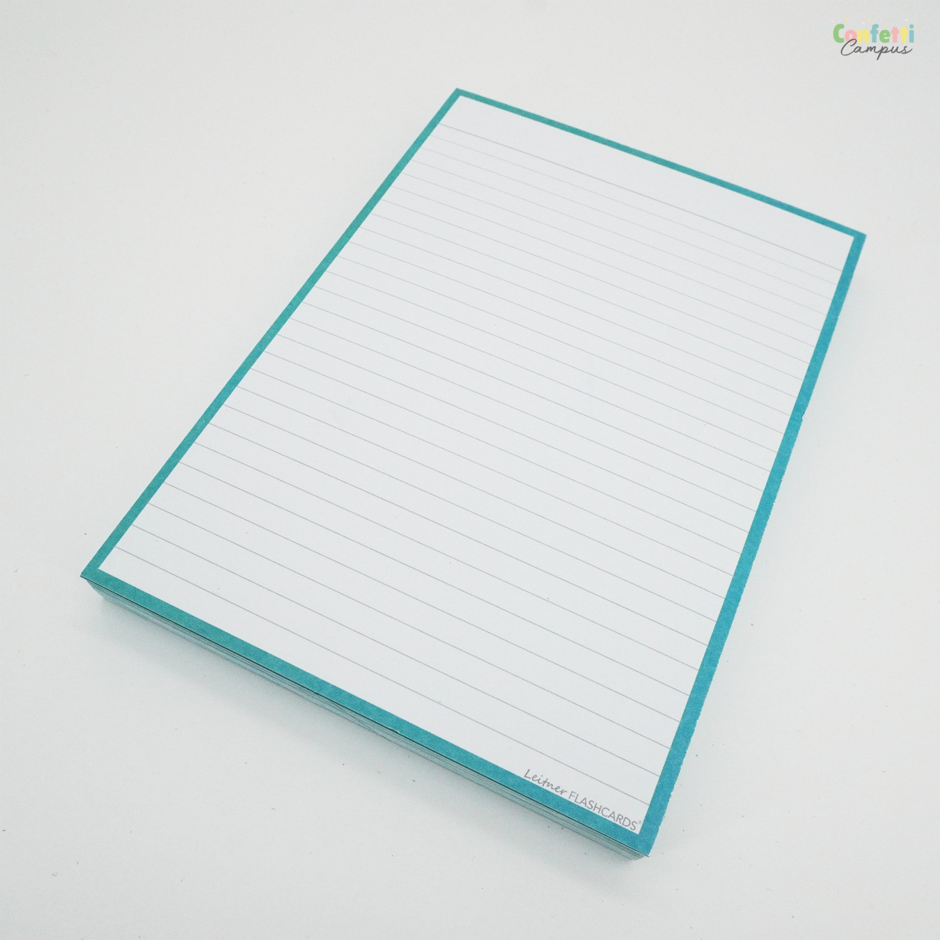 Leitner Flashcards A5 Gelinieerd Turquoise