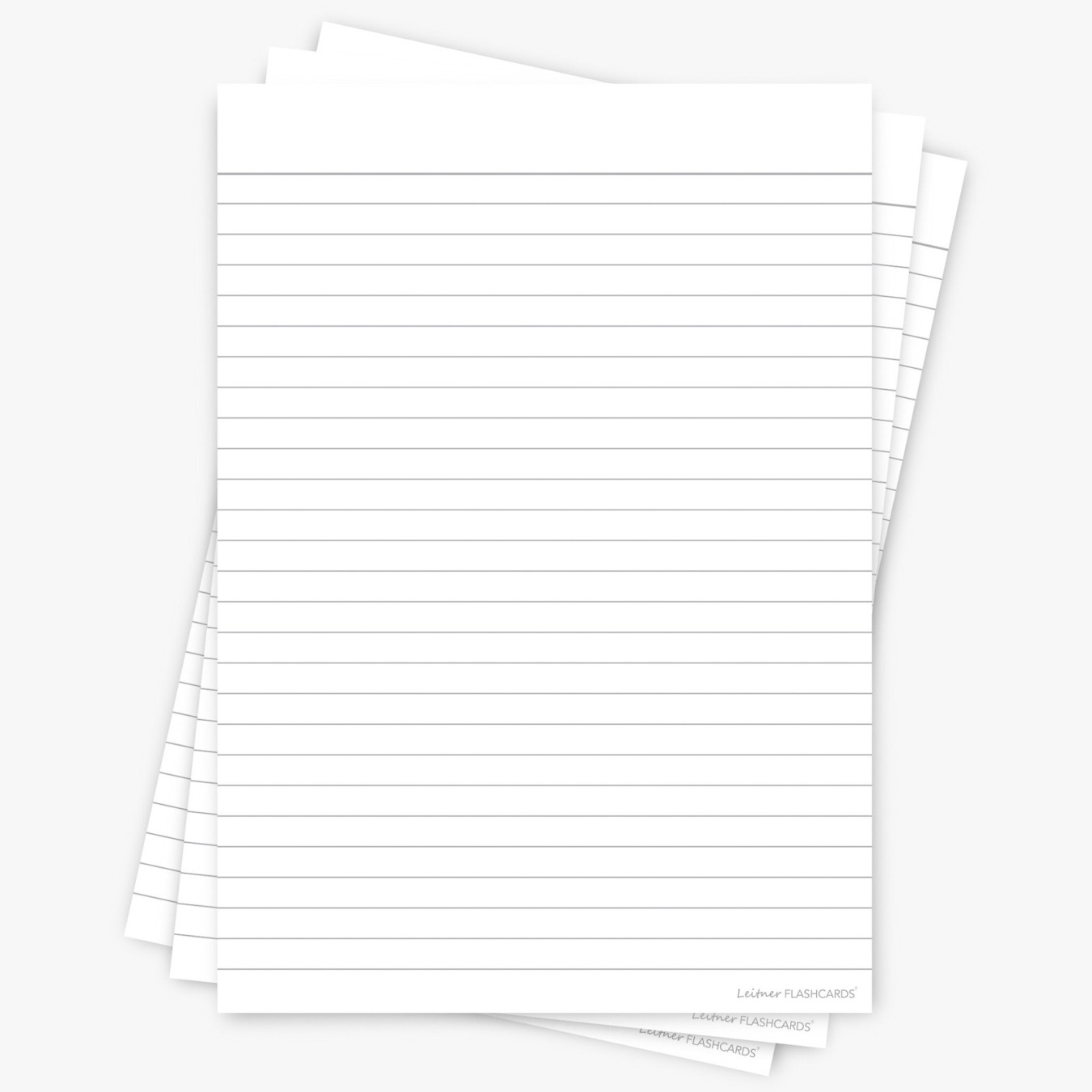 Leitner Flashcards A5 Gelinieerd Wit