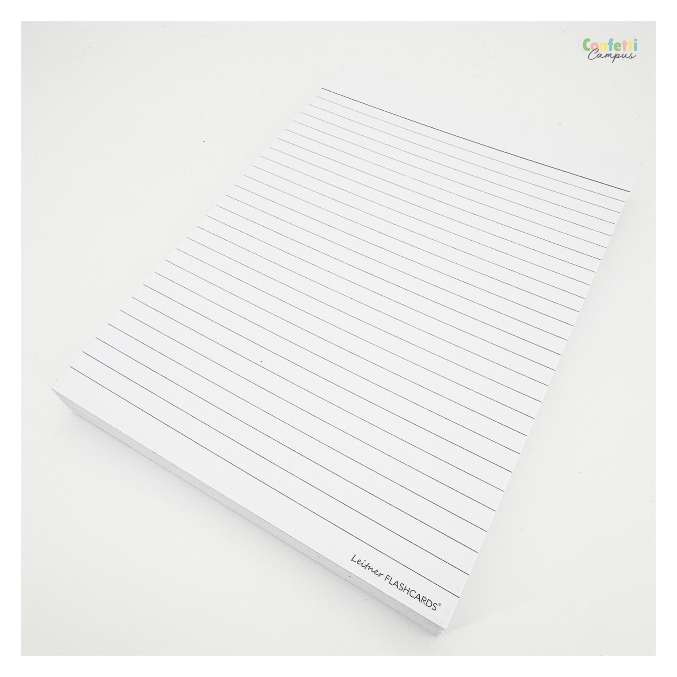 Leitner Flashcards A5 Gelinieerd Wit