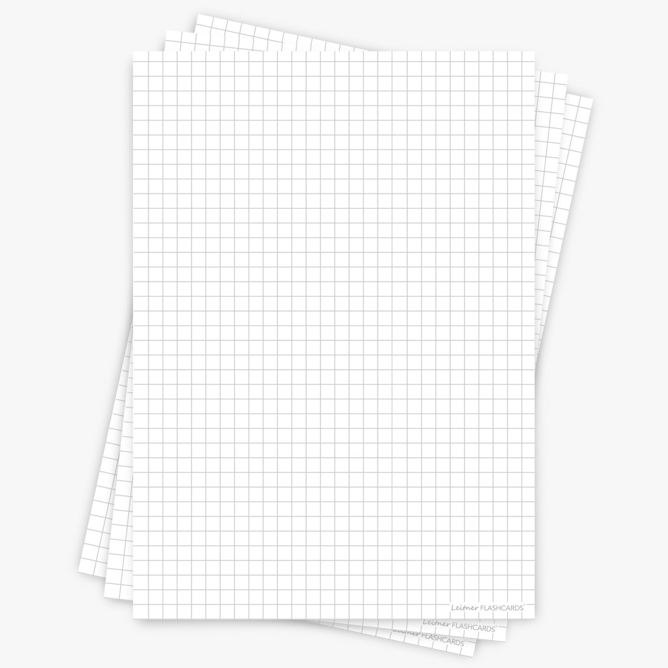 Leitner Flashcards A5 Geruit 5 x 5 mm Wit