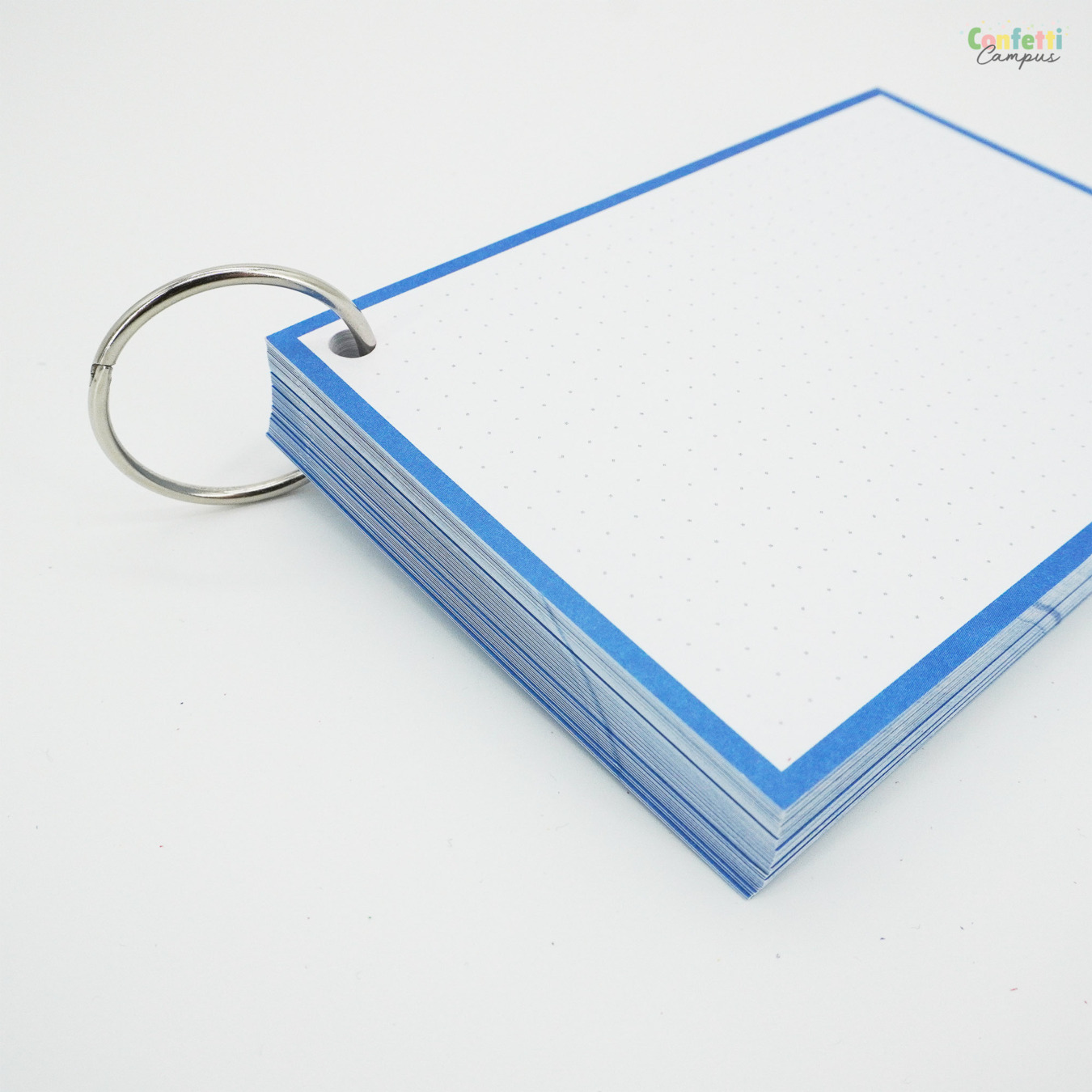 Leitner Flashcards A6 Dotted Blauw