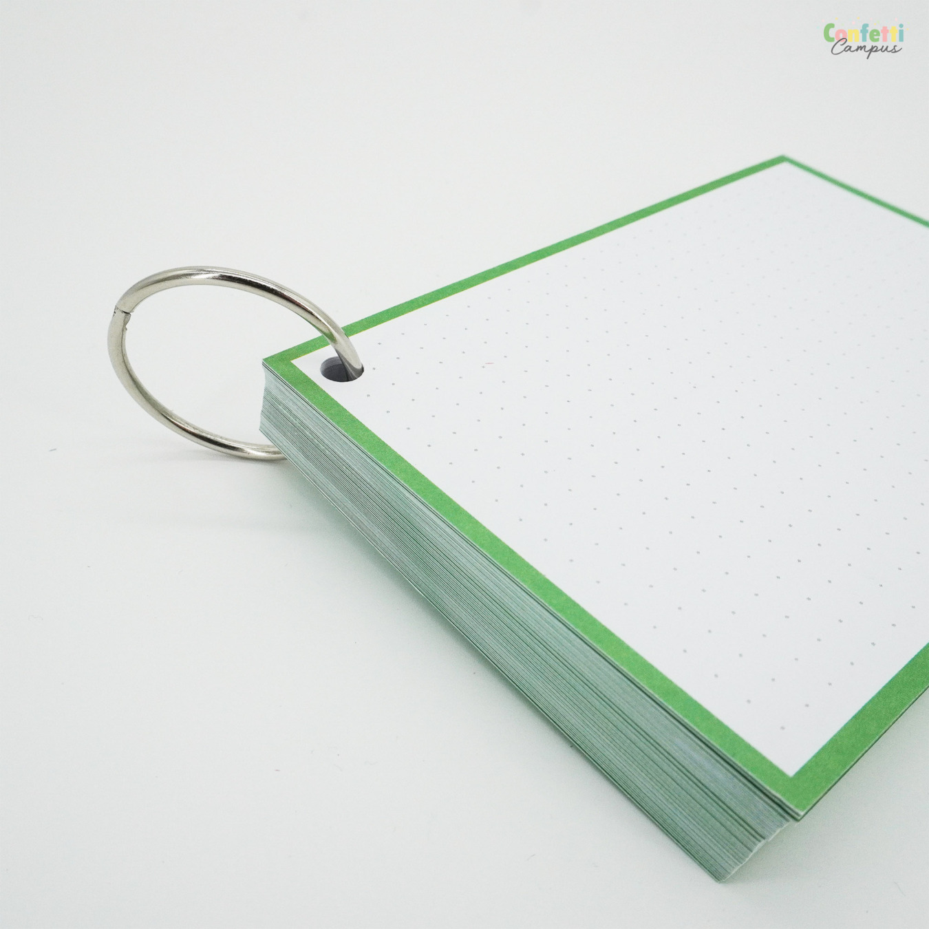 Leitner Flashcards A6 Dotted Groen