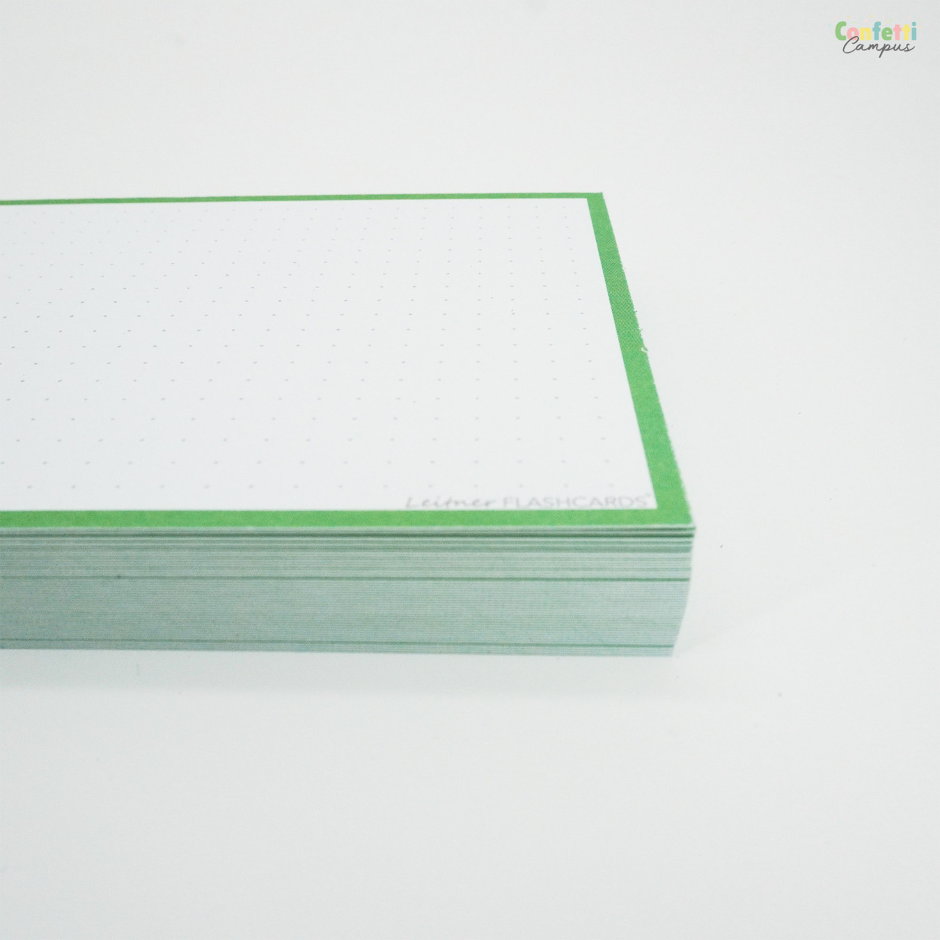Leitner Flashcards A6 Dotted Groen