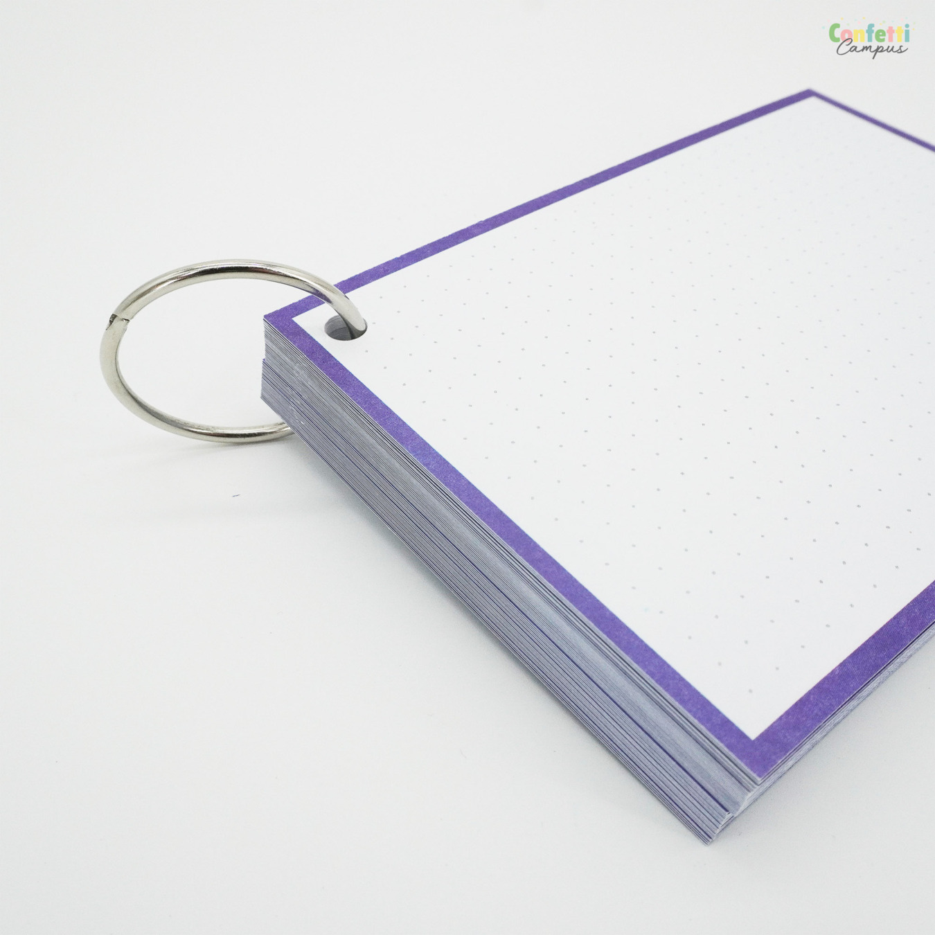 Leitner Flashcards A6 Dotted Paars