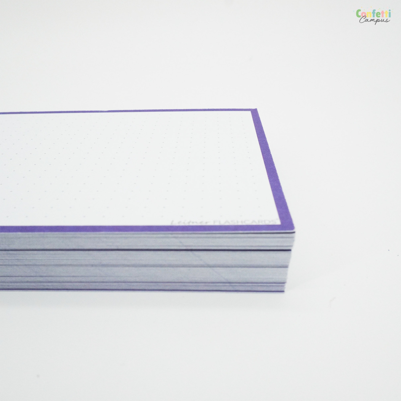 Leitner Flashcards A6 Dotted Paars