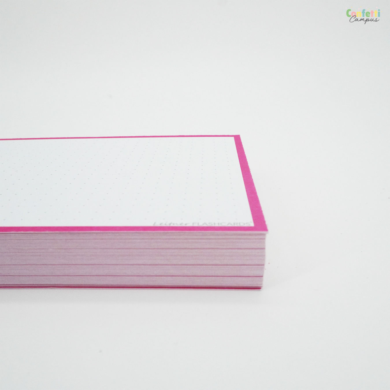 Leitner Flashcards A6 Dotted Roze