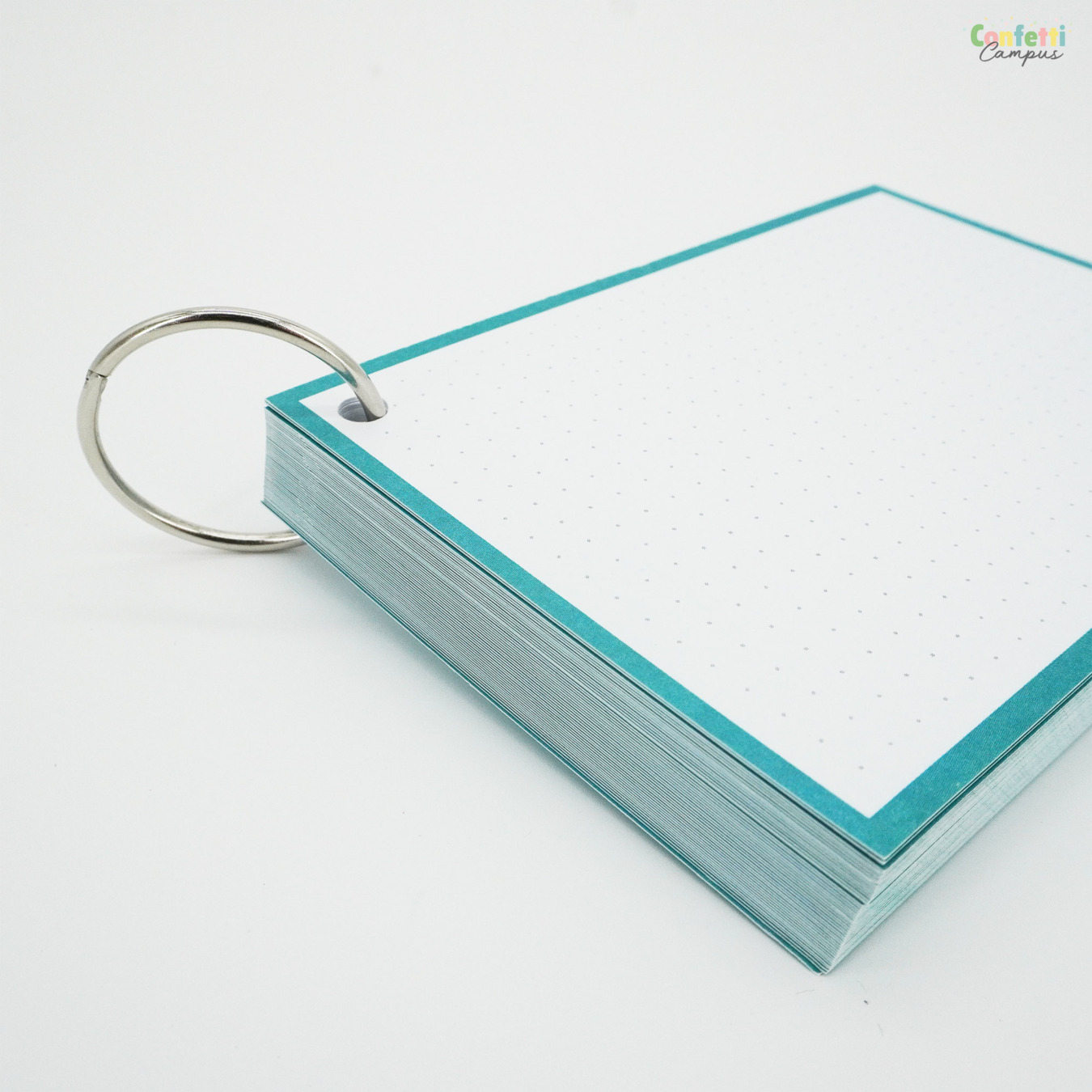 Leitner Flashcards A6 Dotted Turquoise