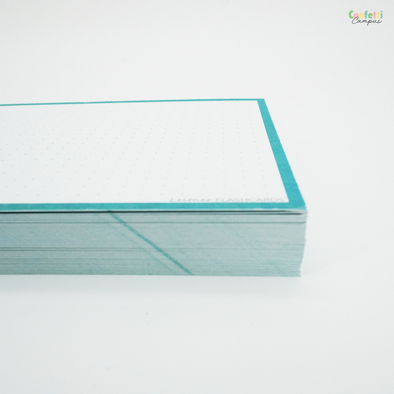 Leitner Flashcards A6 Dotted Turquoise