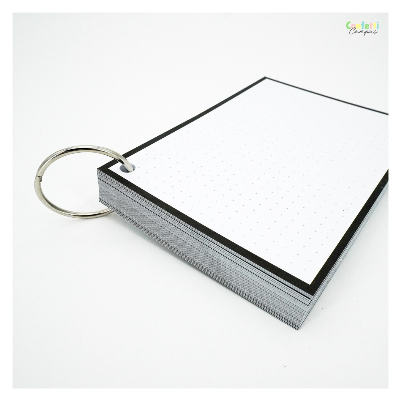 Leitner Flashcards A6 Dotted Zwart-5