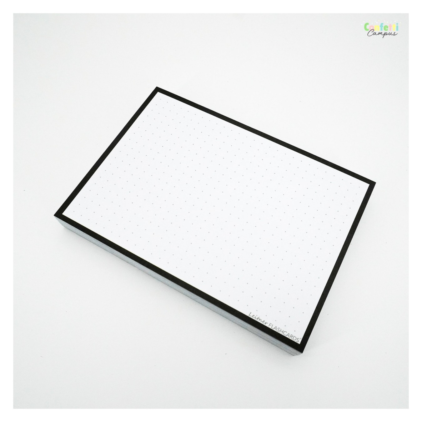 Leitner Flashcards A6 Dotted Zwart-5