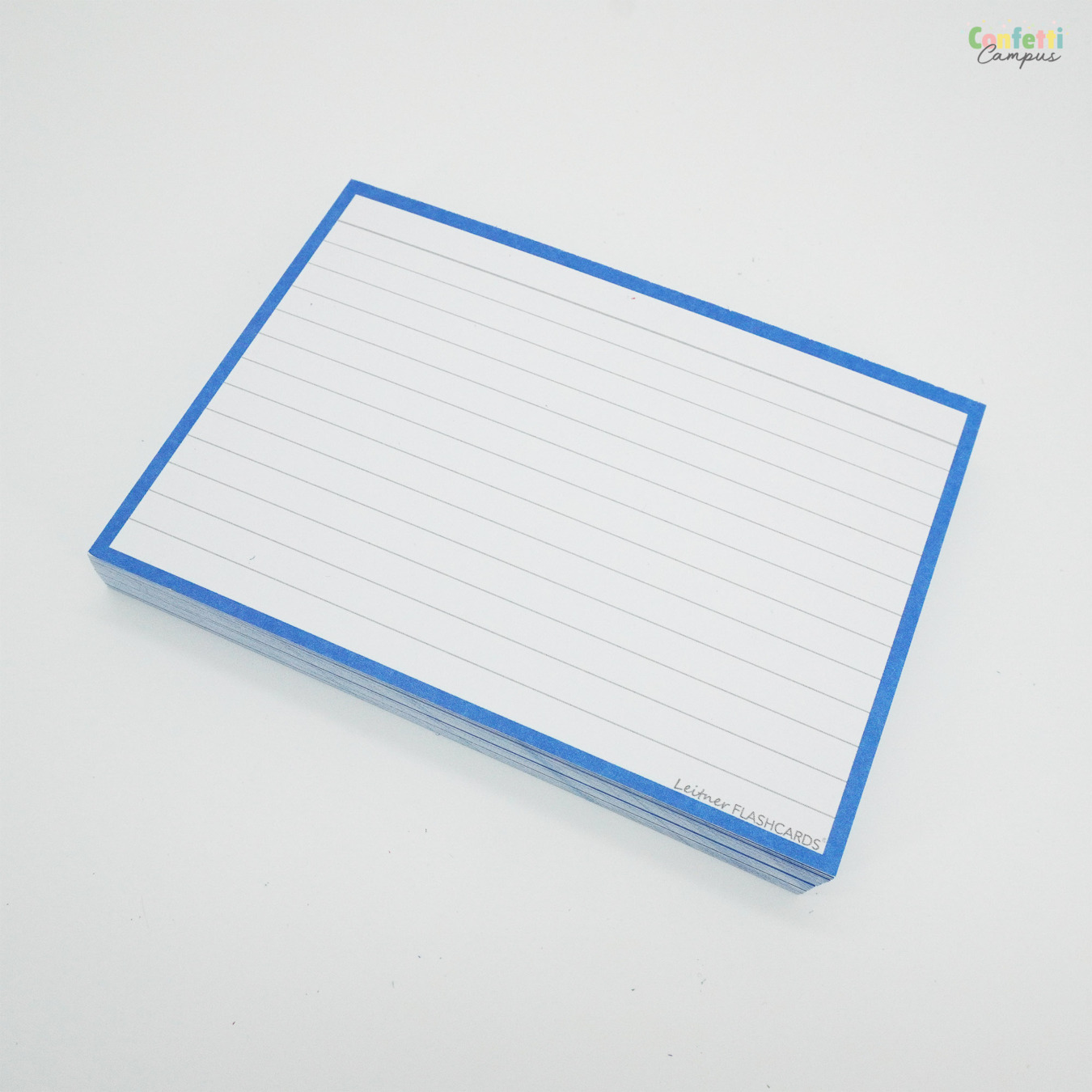Leitner Flashcards A6 Gelinieerd Blauw-4