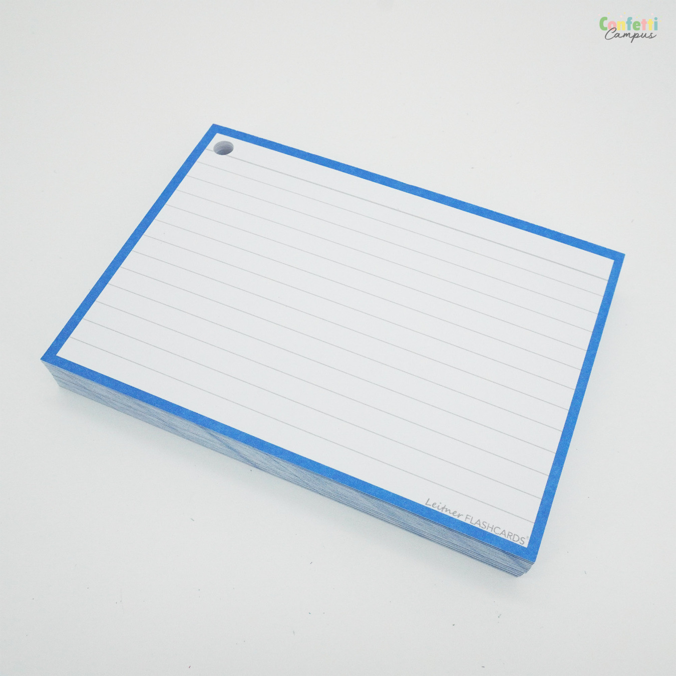 Leitner Flashcards A6 Gelinieerd Blauw-4