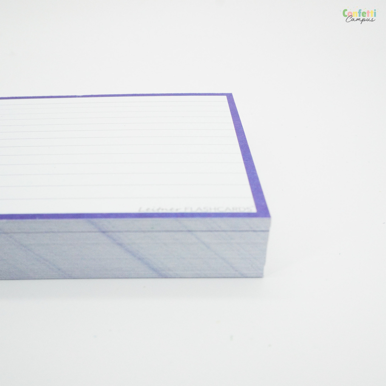 Leitner Flashcards A6 Gelinieerd Paars