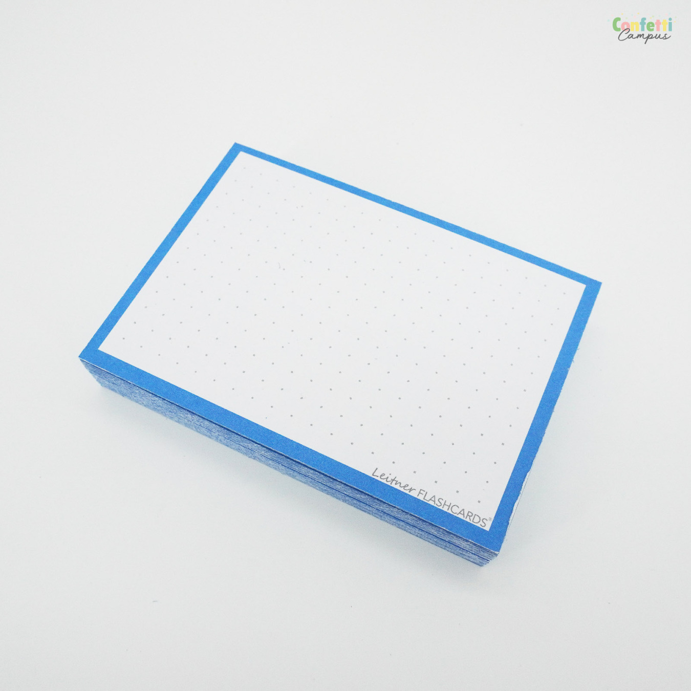 Leitner Flashcards A7 Dotted Blauw-1