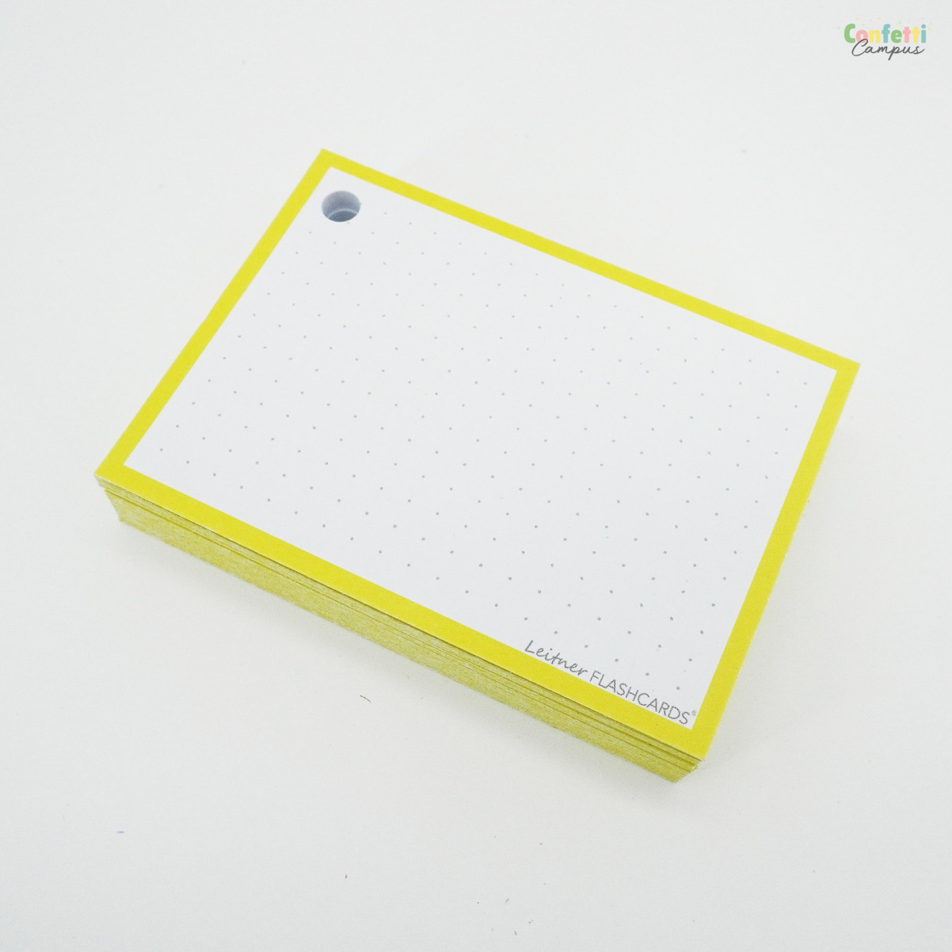 Leitner Flashcards A7 Dotted Geel-6