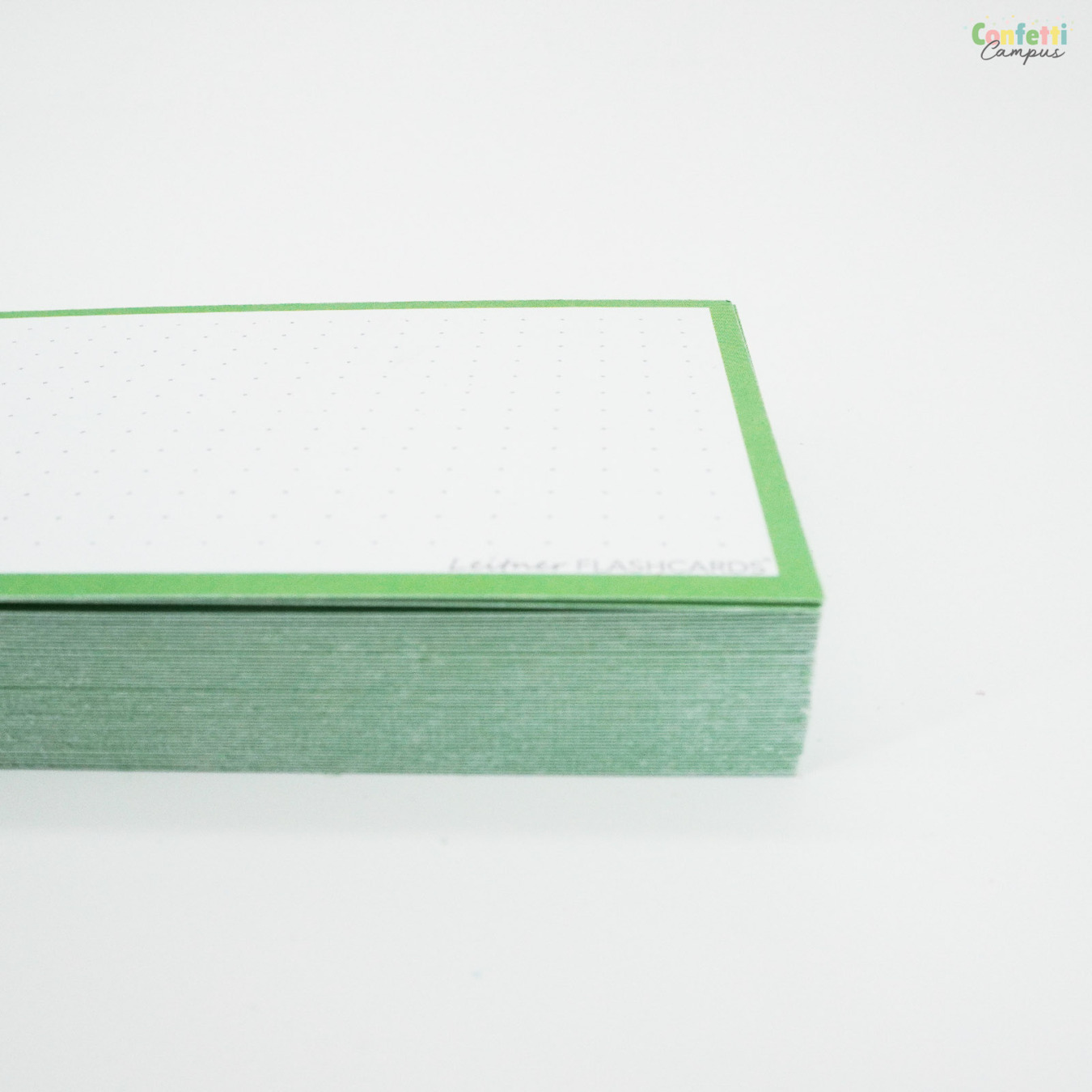 Leitner Flashcards A7 Dotted Groen