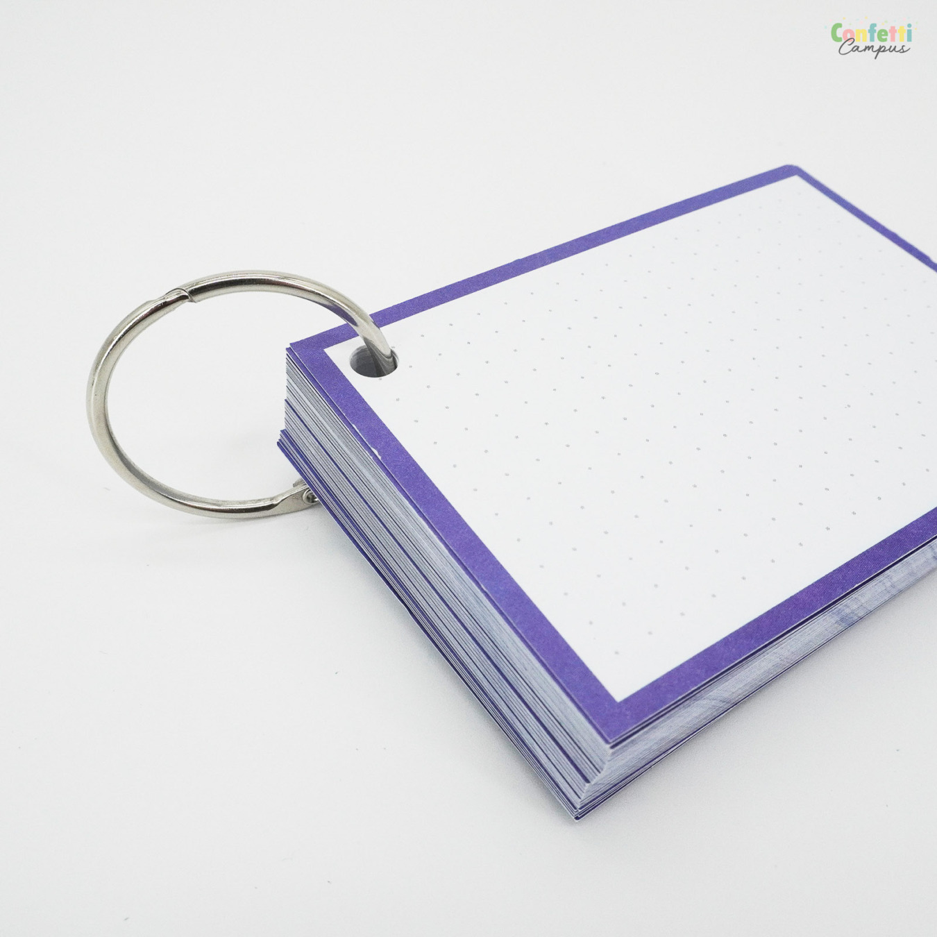 Leitner Flashcards A7 Dotted Paars