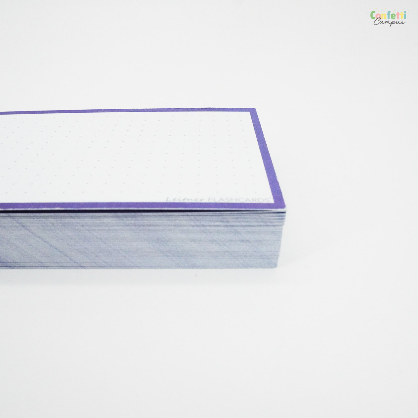 Leitner Flashcards A7 Dotted Paars