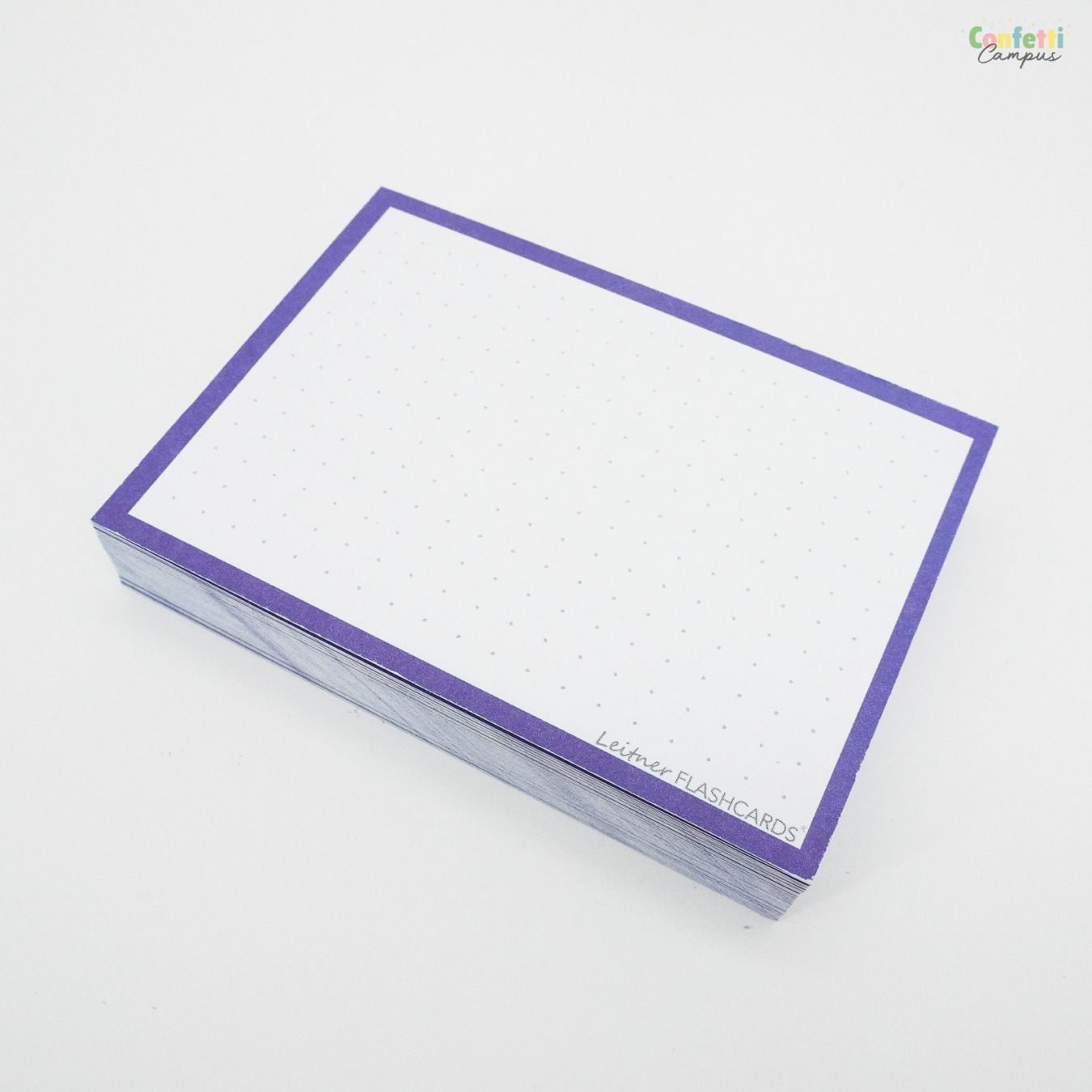 Leitner Flashcards A7 Dotted Paars