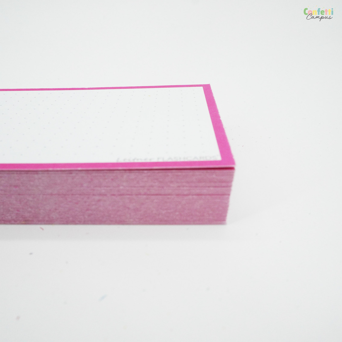 Leitner Flashcards A7 Dotted Roze