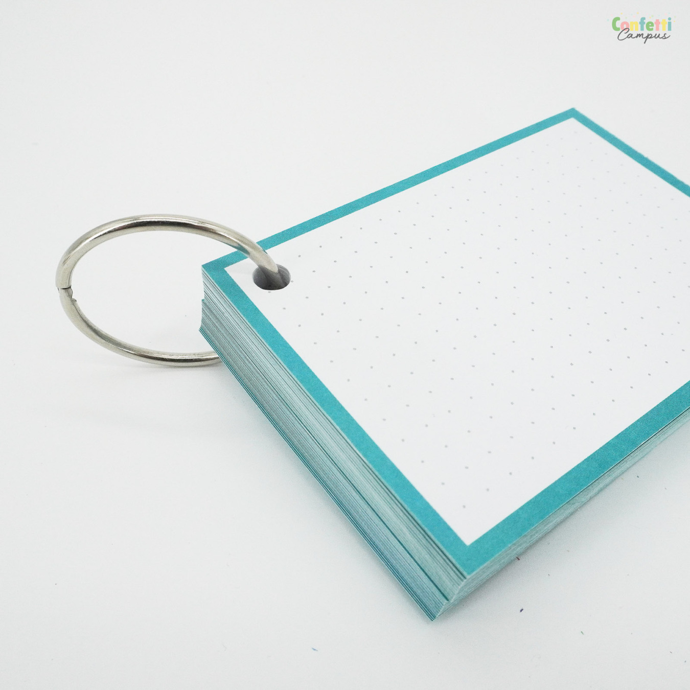 Leitner Flashcards A7 Dotted Turquoise-2