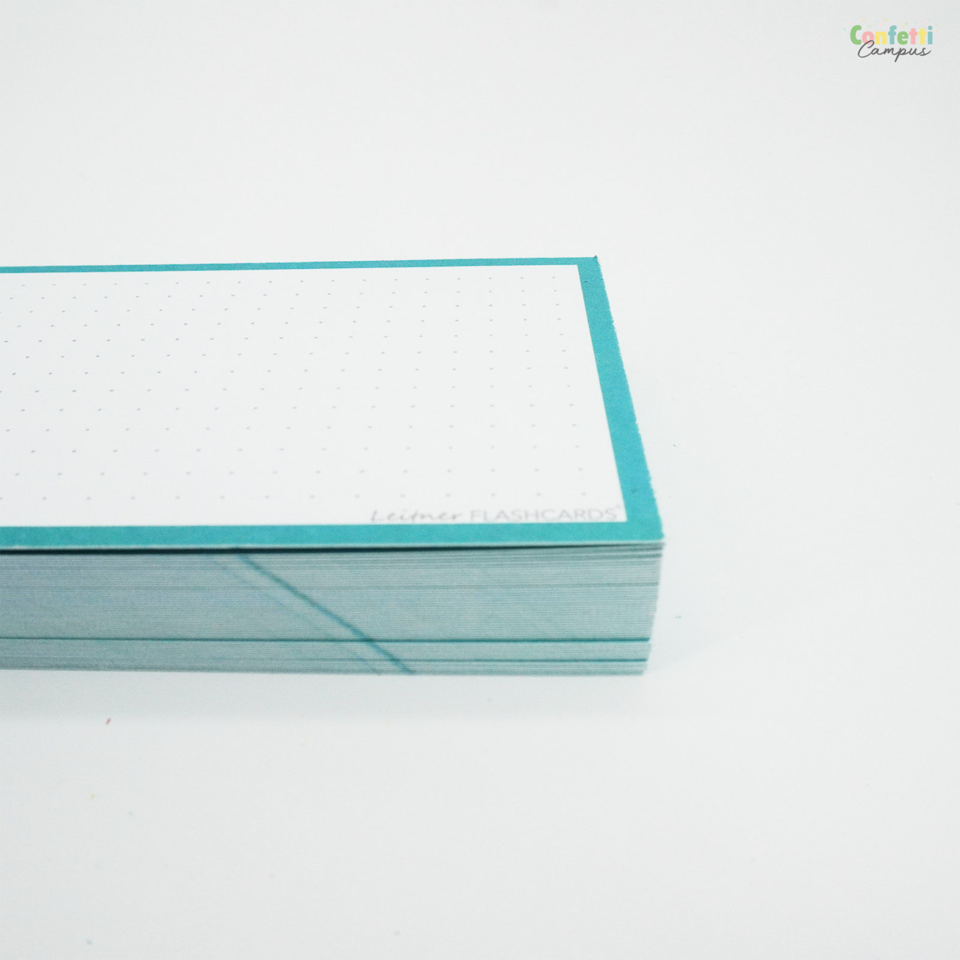 Leitner Flashcards A7 Dotted Turquoise-2