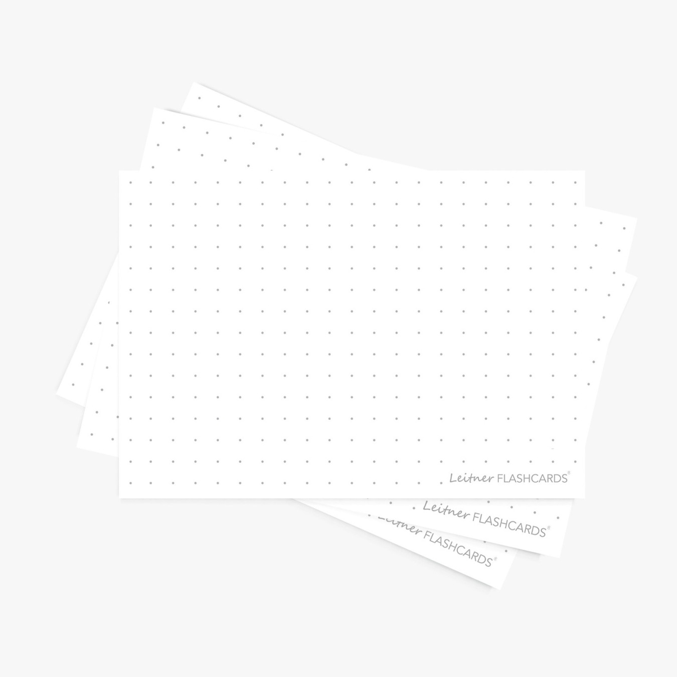 Leitner Flashcards A7 Dotted Wit