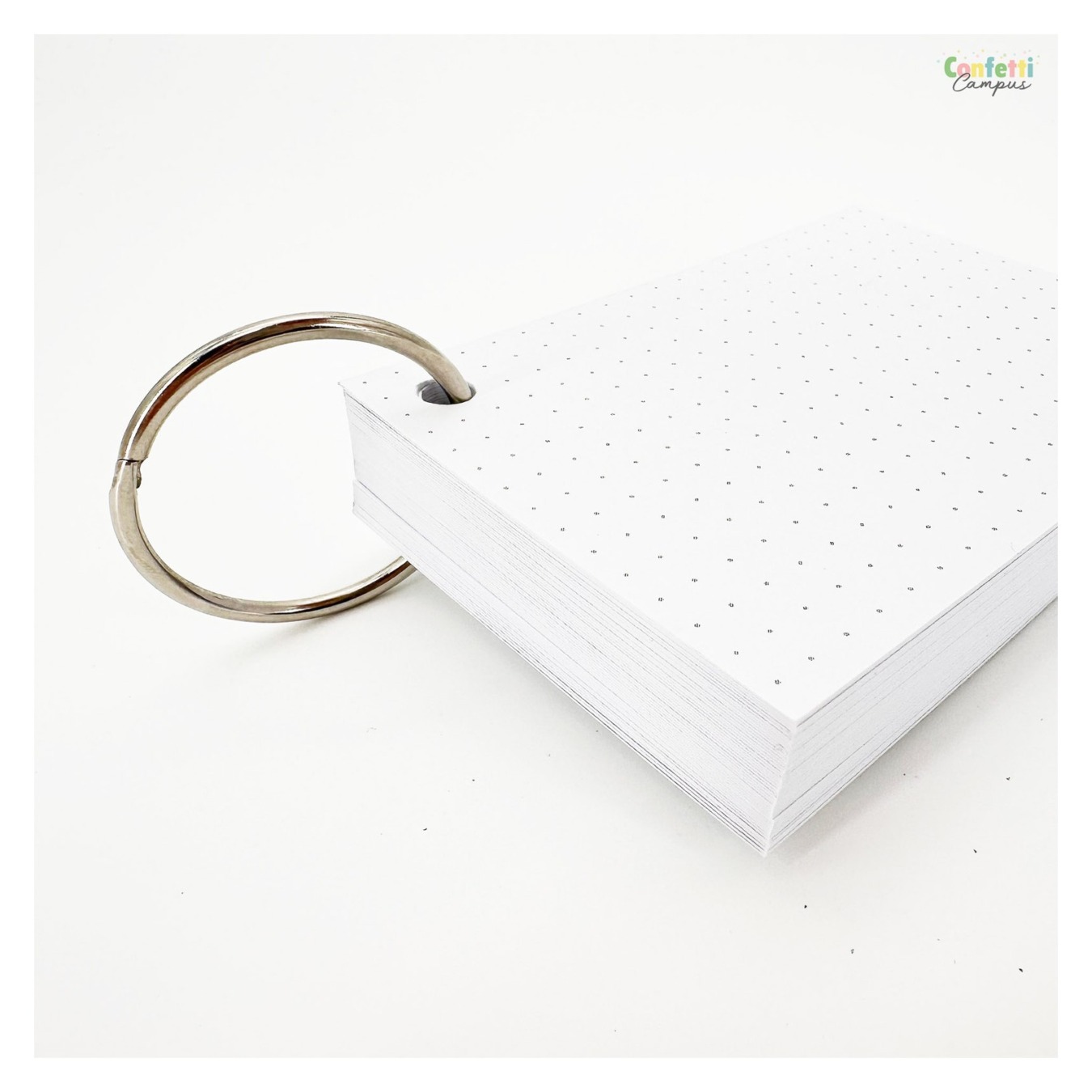 Leitner Flashcards A7 Dotted Wit