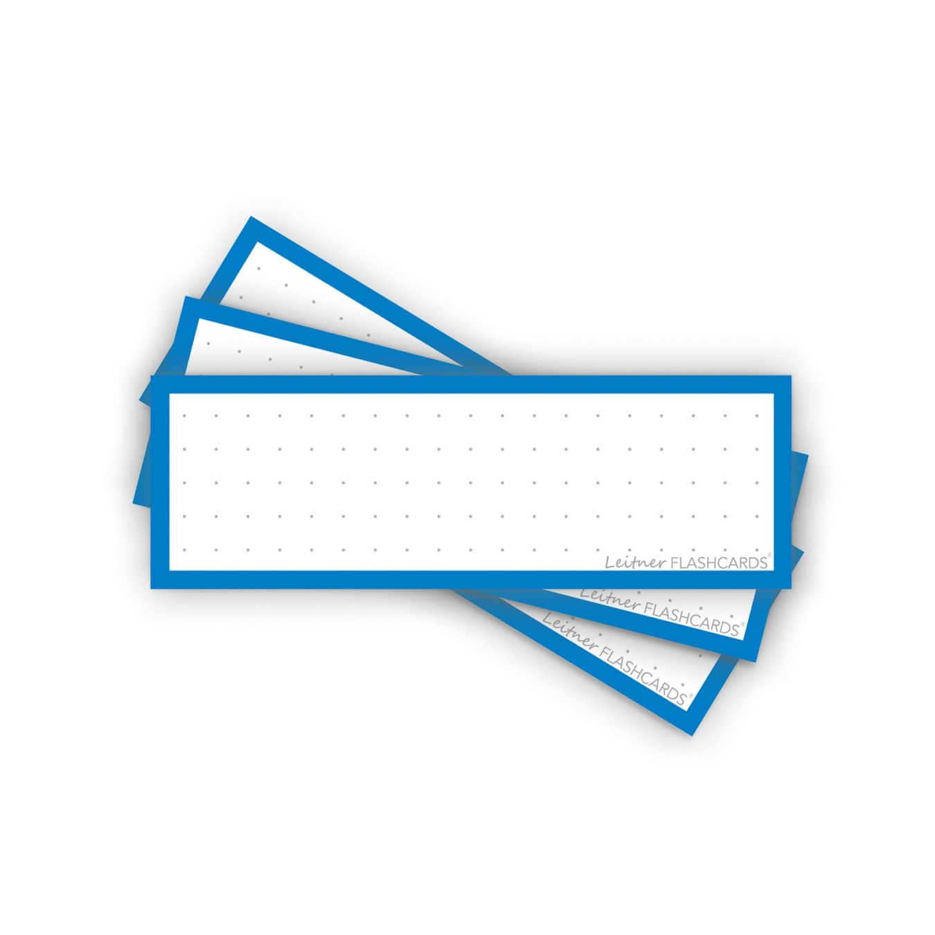 Leitner Flashcards Half Dotted Blauw