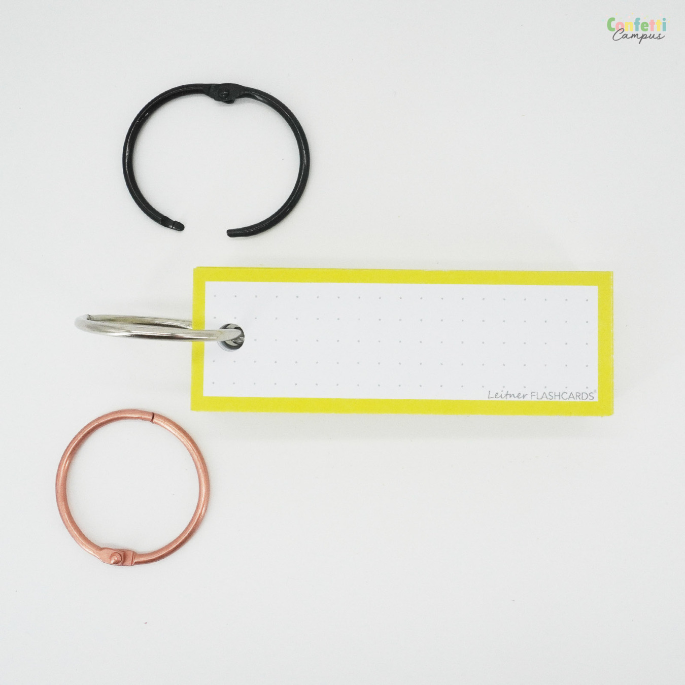 Leitner Flashcards Half Dotted Geel