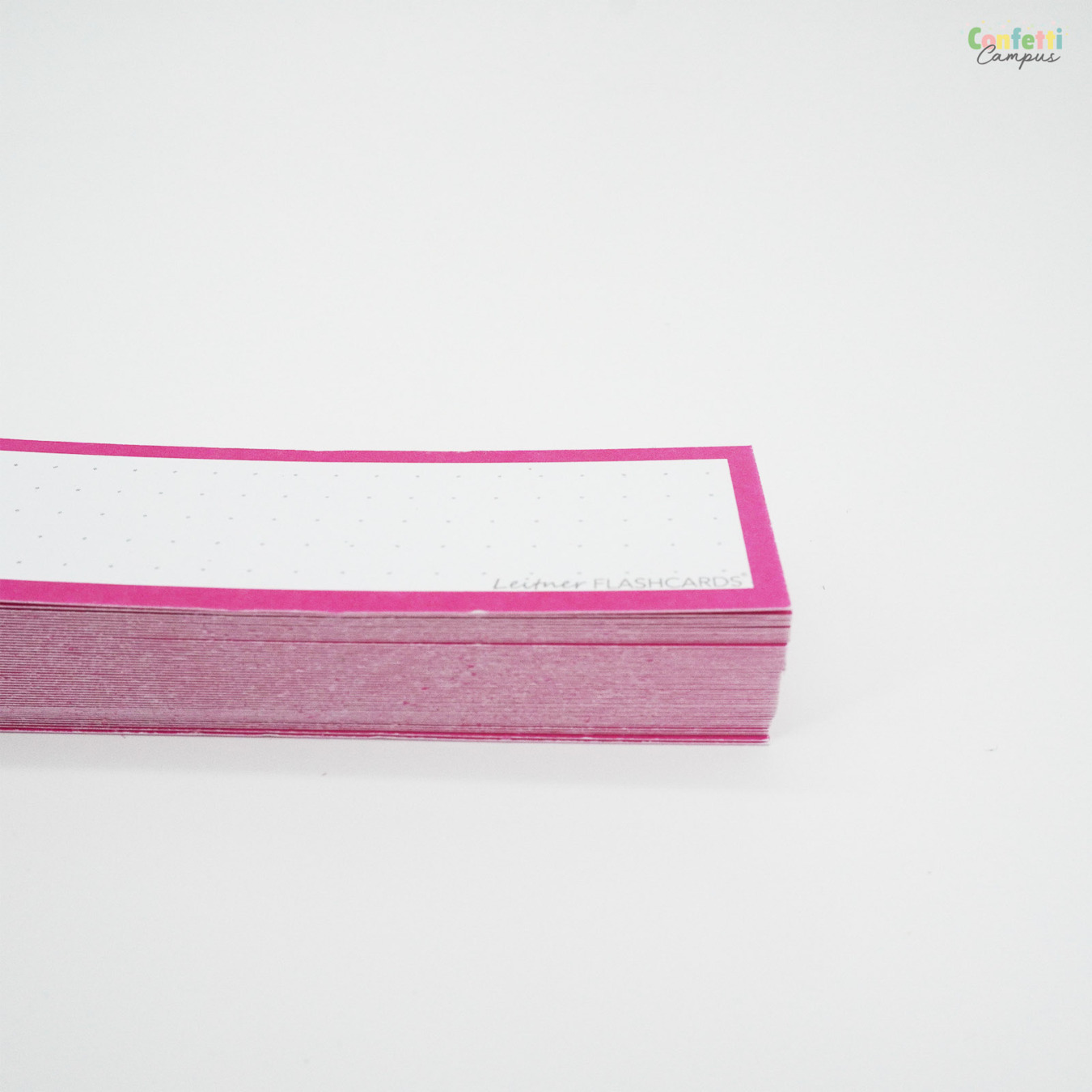 Leitner Flashcards Half Dotted Roze